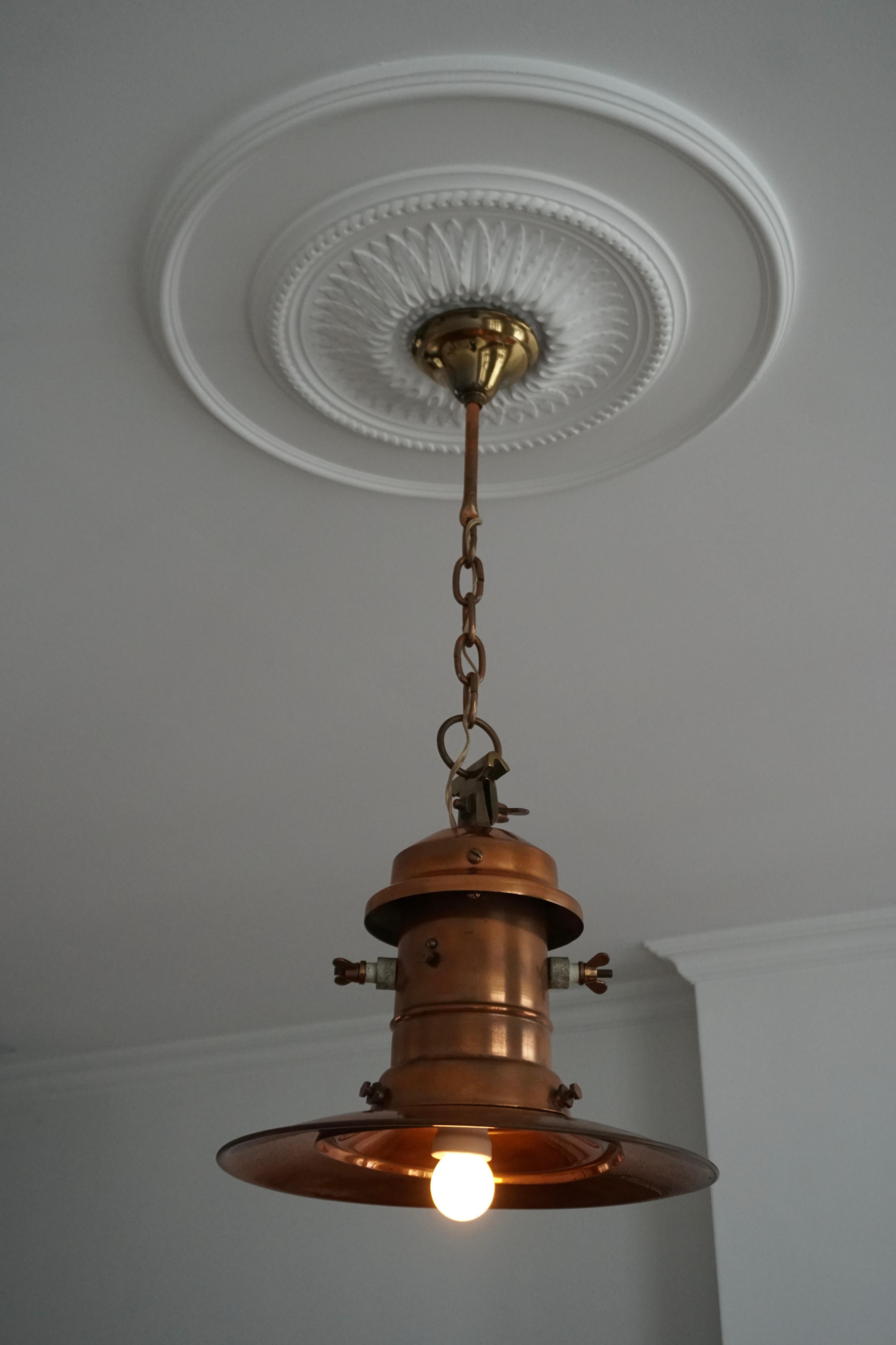 antique copper light fixture