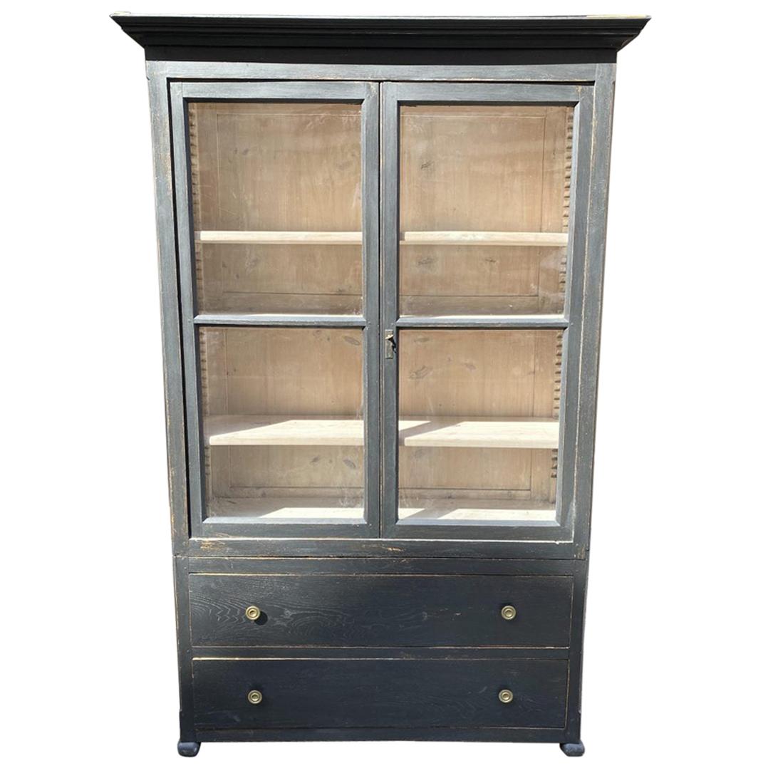 Early 1900 French Display Cabinet / Tallboy
