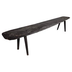 Used Early 1900 French wabi-sabi style wooden bench