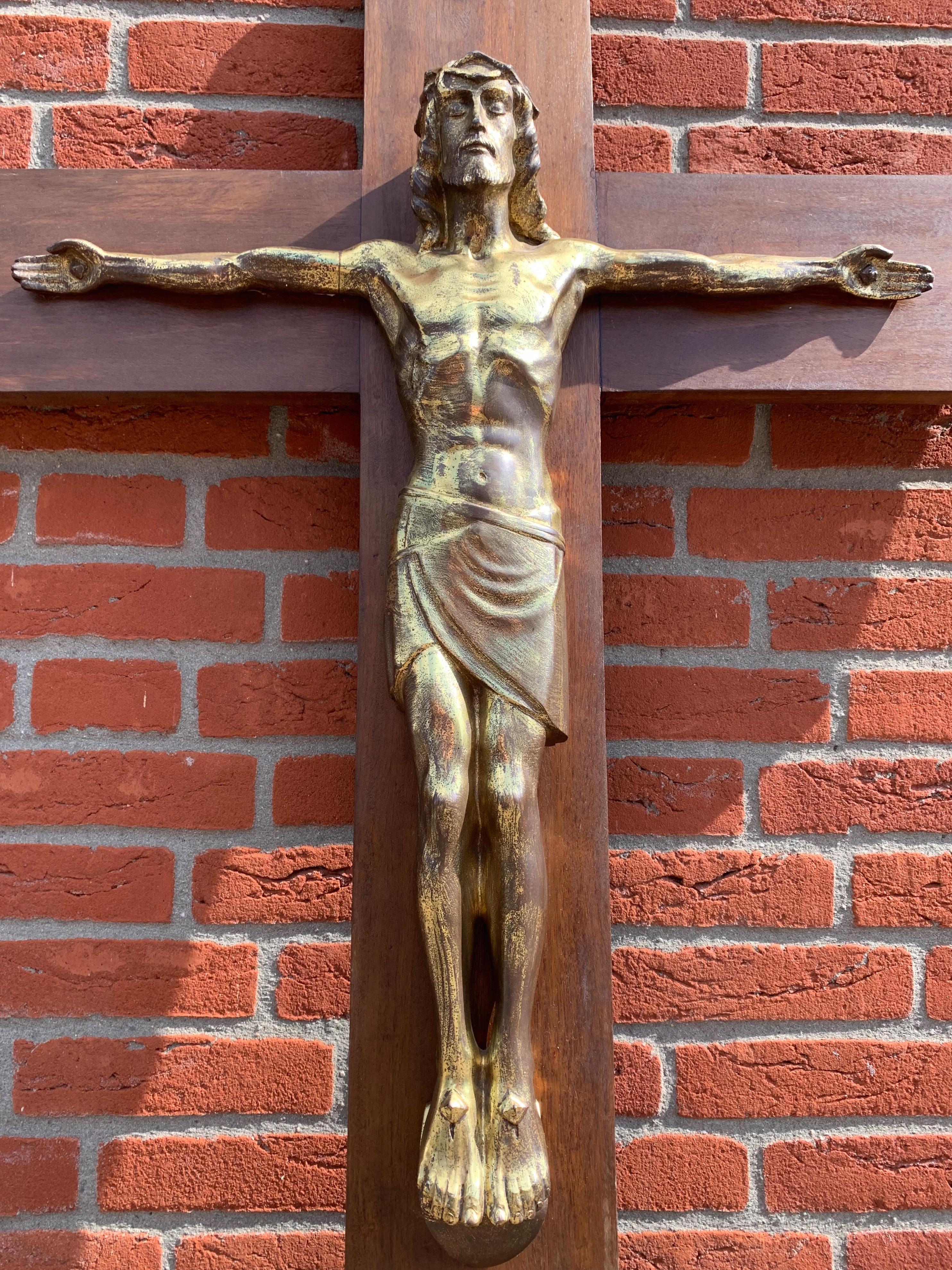 Beautiful sculpture and an impressive religious work of art.

Looking at Christ on the cross, the crucifix (in our view) is a symbol of what 'telling people the truth' can lead to. 'The truth does not have many friends' is something I once read.