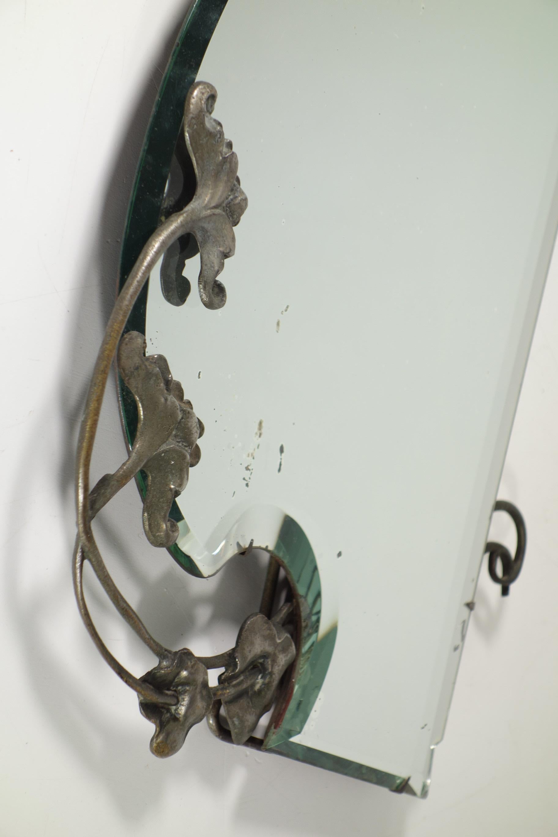 Début 1900 Luigi Fontana Fontana Arte Art Nouveau Miroir de table en vente 3