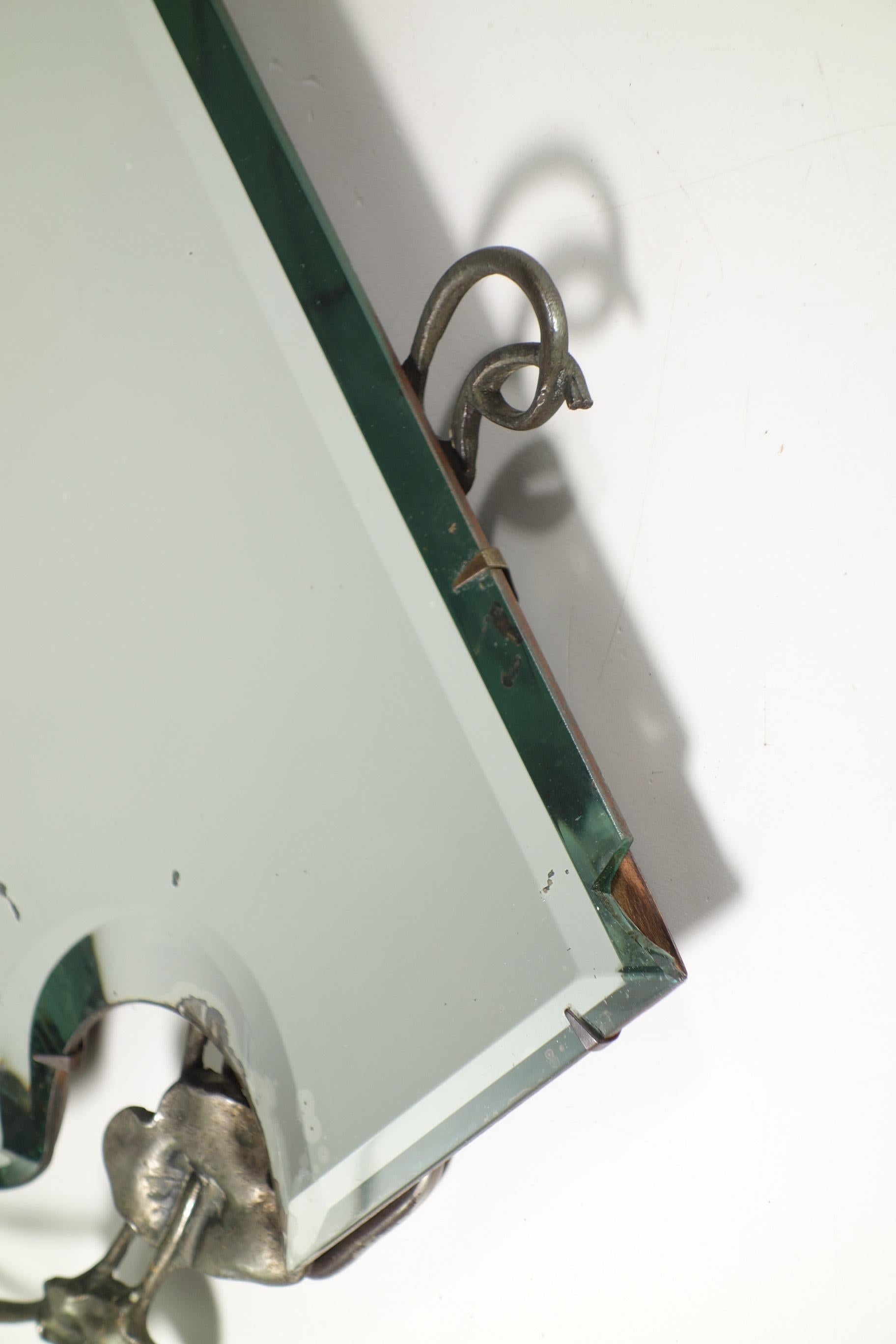 Début 1900 Luigi Fontana Fontana Arte Art Nouveau Miroir de table en vente 4