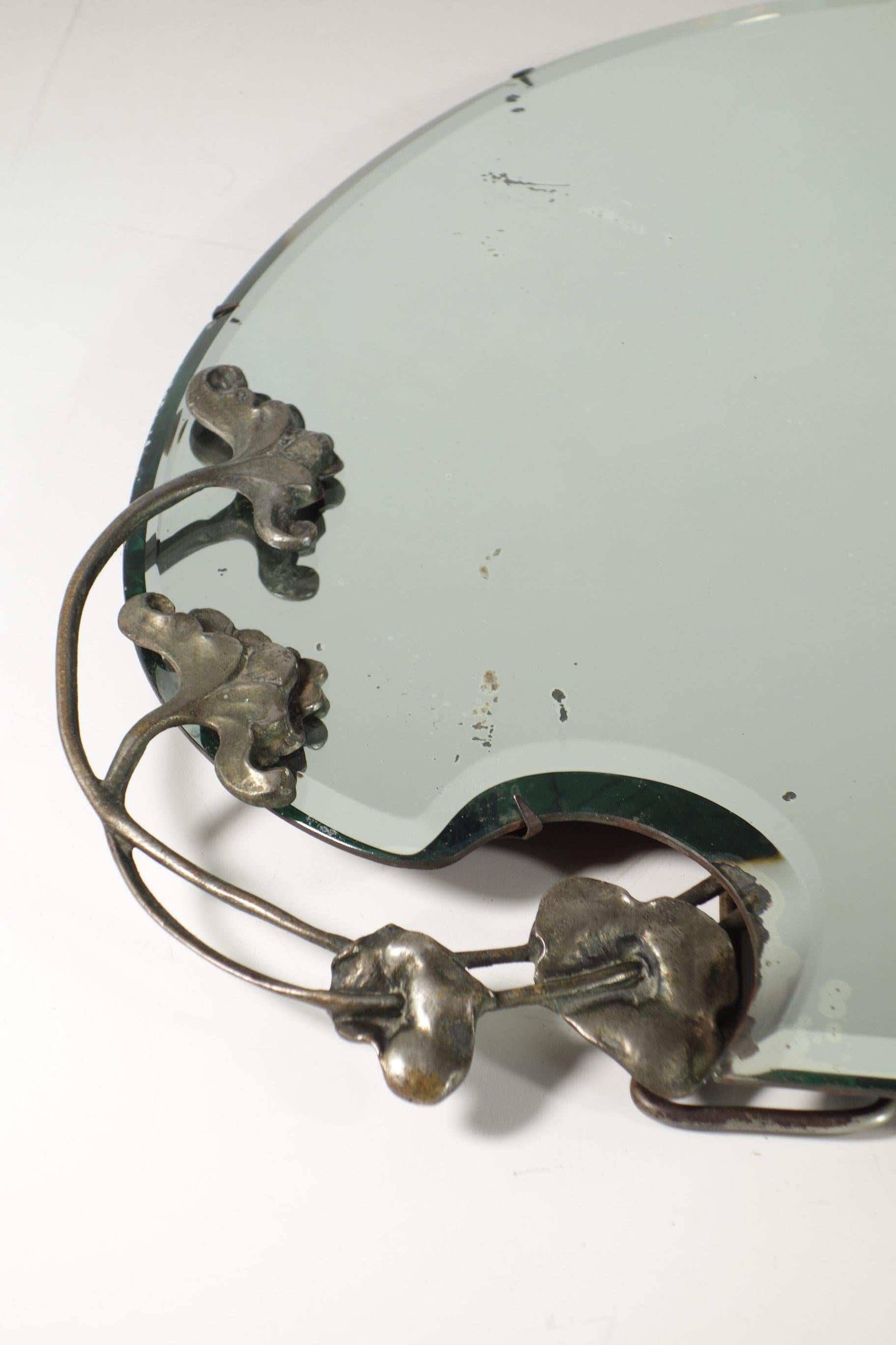 Début 1900 Luigi Fontana Fontana Arte Art Nouveau Miroir de table en vente 5