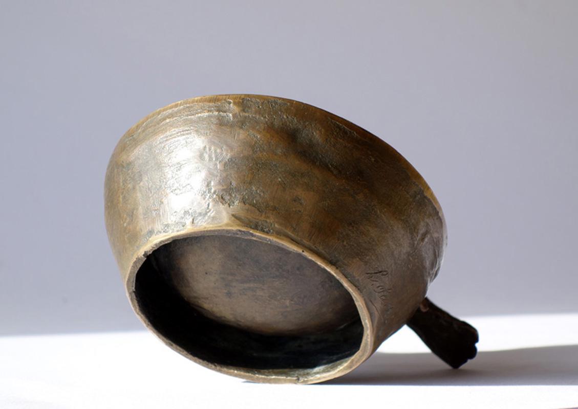 Early 1900 Luigi Secchi Birds Italian Bronze Sculpture Bowl For Sale 2