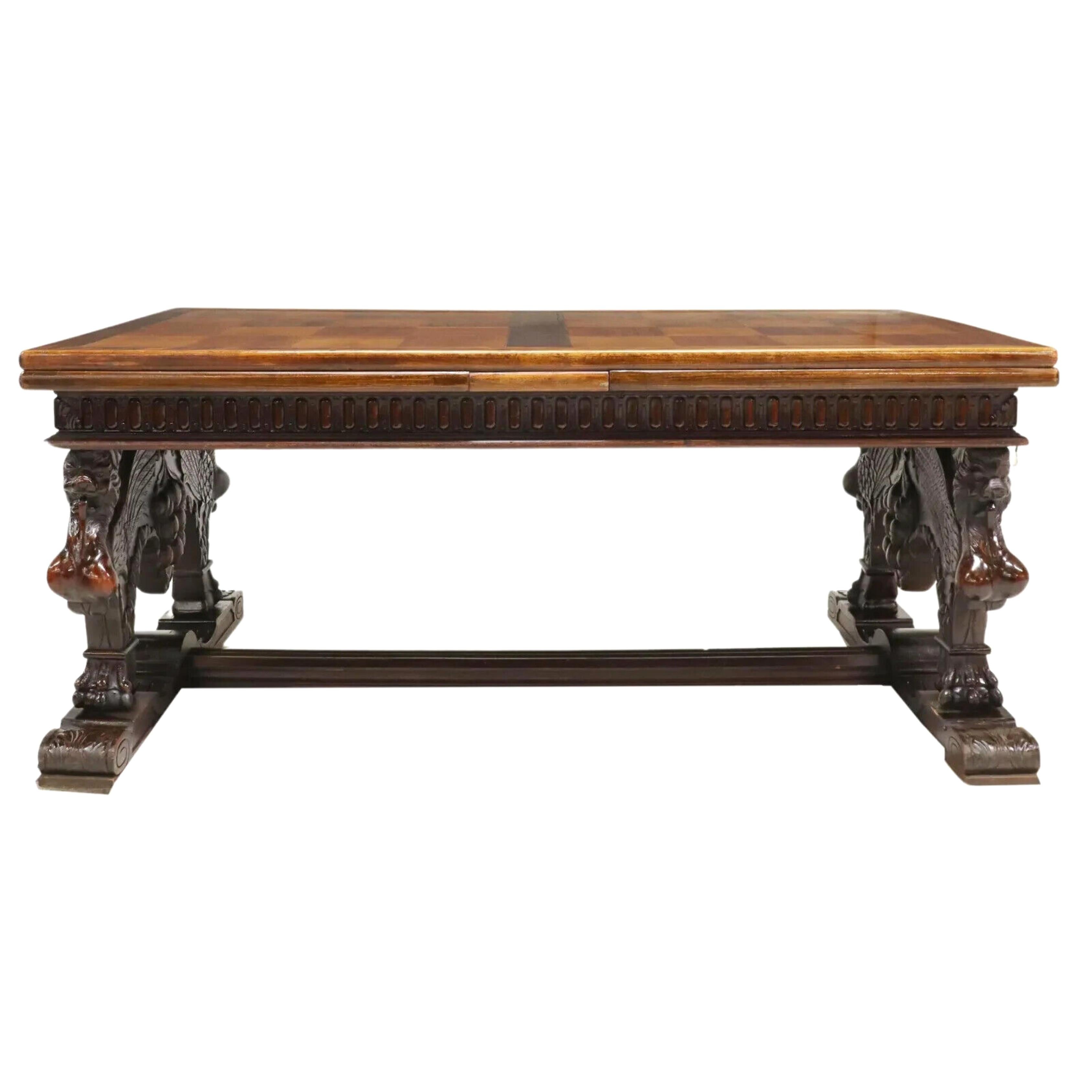 Early 1900's Antique Dining, Renaissance Revival, Carved, Draw-Leaf Table!!

Antique Table, Dining, Renaissance Revival,  Carved,  Draw-Leaf, Early 1900s, 20th Century!!

This beautiful antique dining table is a true gem that will add a touch of