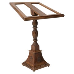Early 1900's Antique  Italia, Carved, Walnut, Lectern, 49 ", Large Lectern!