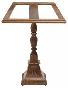 Early 1900s Antique Large Italia, Carved, Walnut, Slanted Edge 49 " Lectern!!