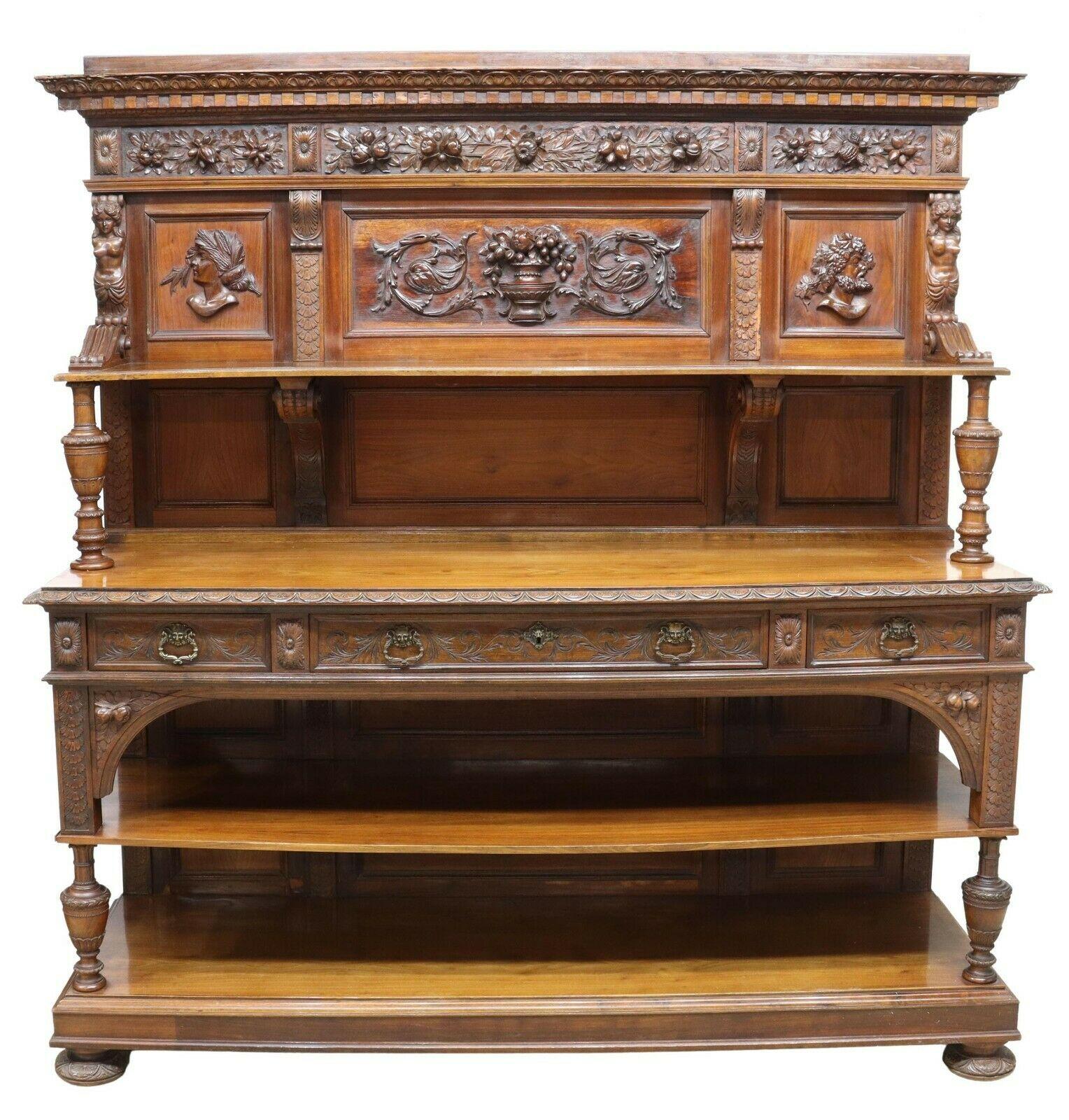 Gorgeous Early 1900's Antique Large, Renaissance Revival, Well-Carved, Sideboard!

Antique Sideboard, Large Renaissance Revival Well-Carved Early 1900s, Handsome!

This antique sideboard is a stunning piece of furniture that will add a touch of