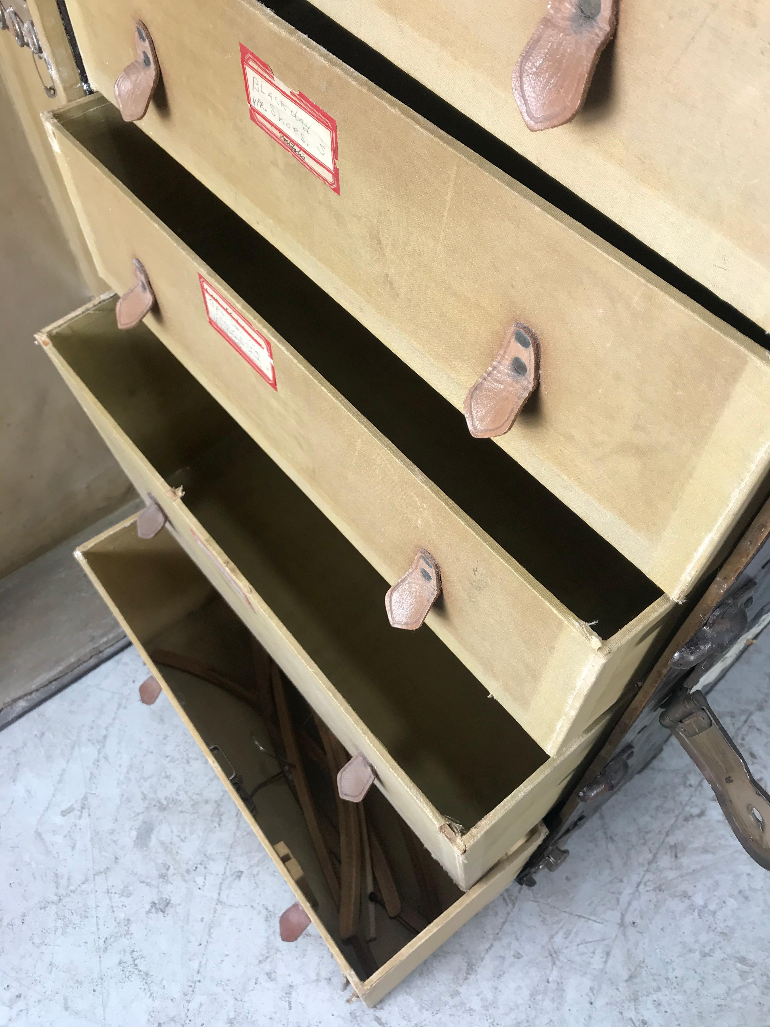 modern steamer trunk