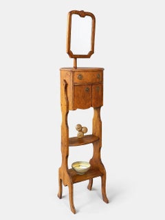 Jugendstil-Rasierständer für Herren um 1900, kippbarer Spiegel