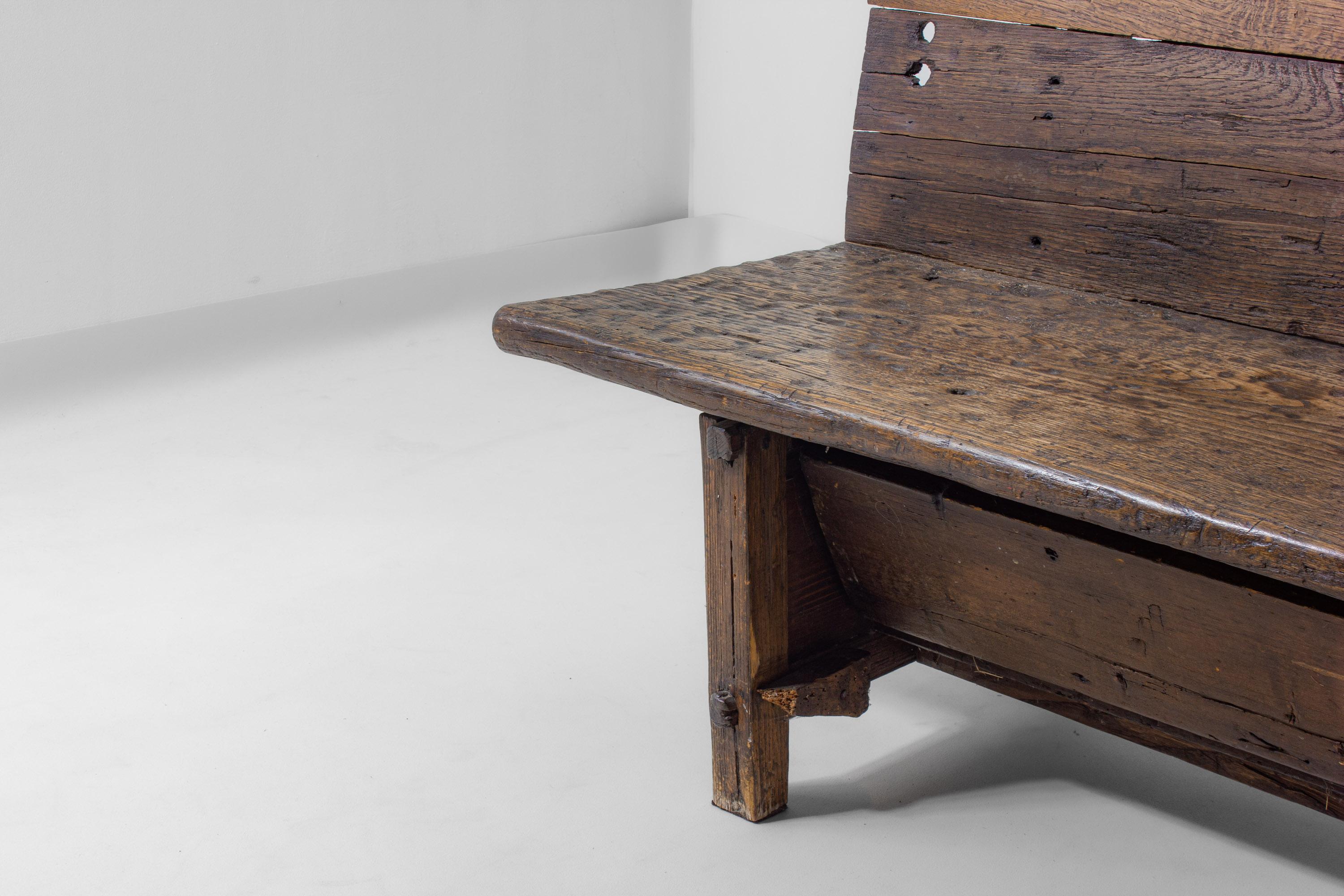 Banc fermette Art Populaire français du début des années 1900 en vente 2