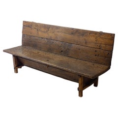 Banc fermette Art Populaire français du début des années 1900
