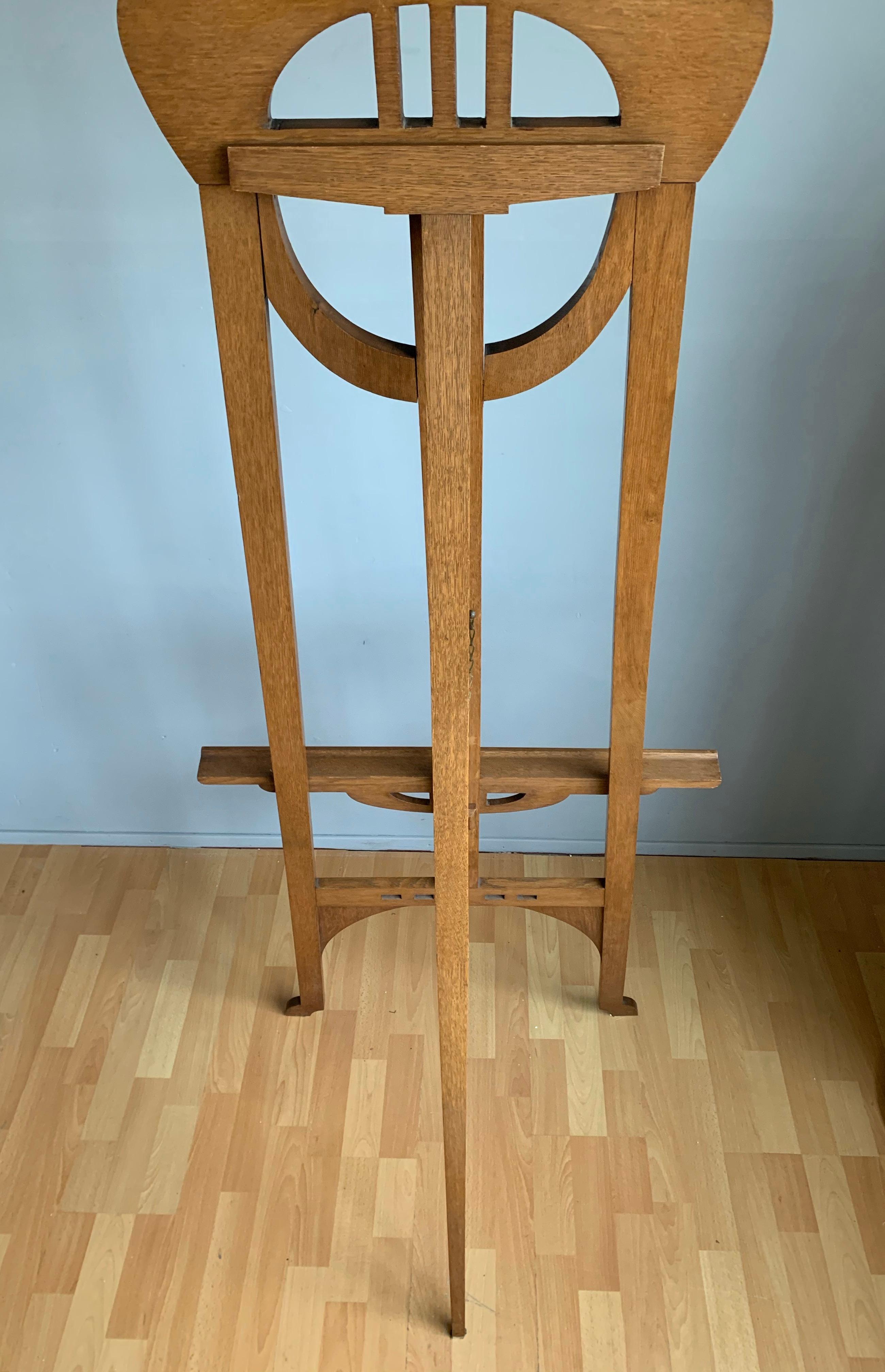 20th Century Early 1900s Arts & Crafts Gallery Display Stand / Artist's Studio Floor Easel