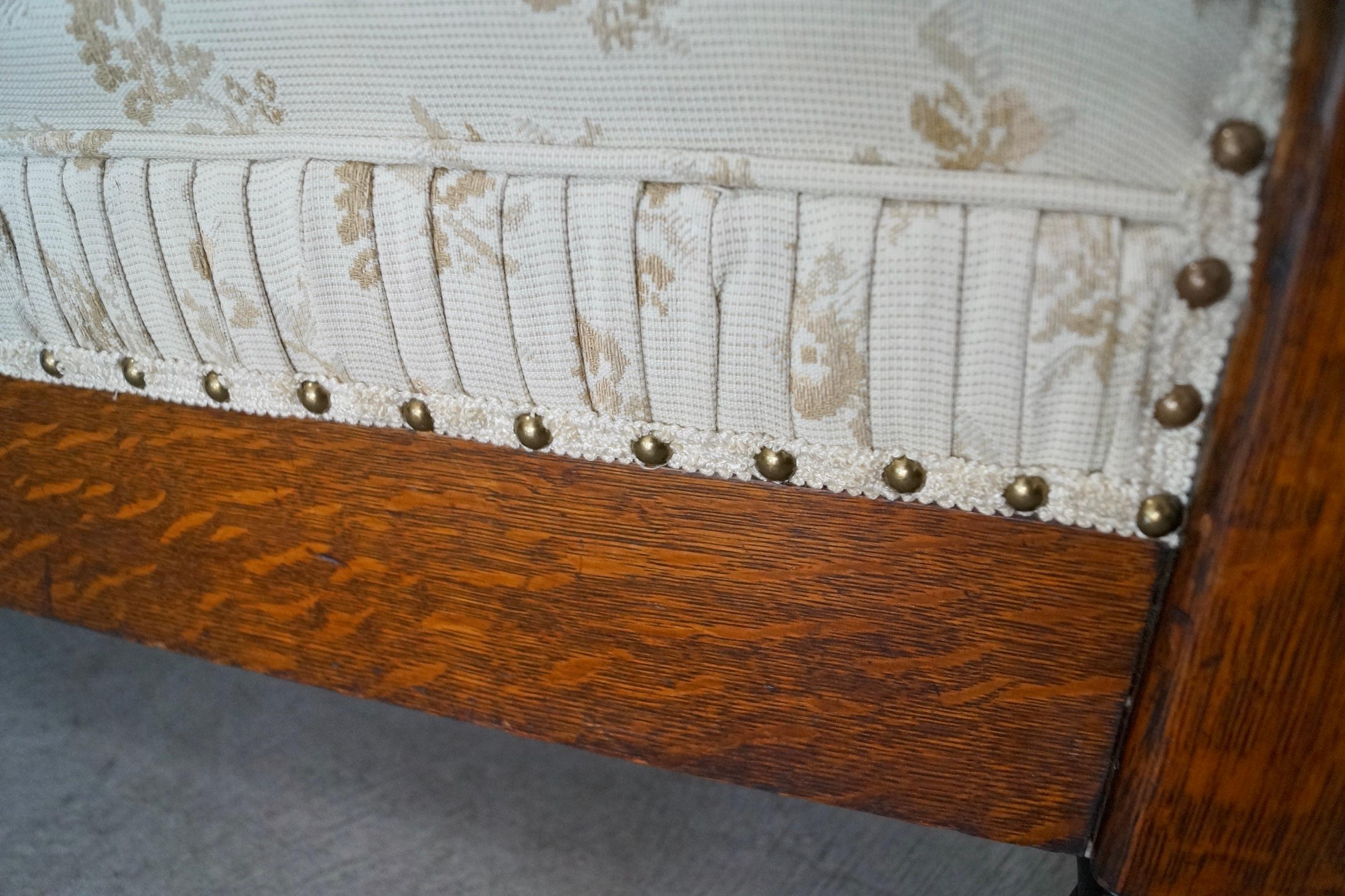 Early 1900's Arts & Crafts Mission Sofa  For Sale 7