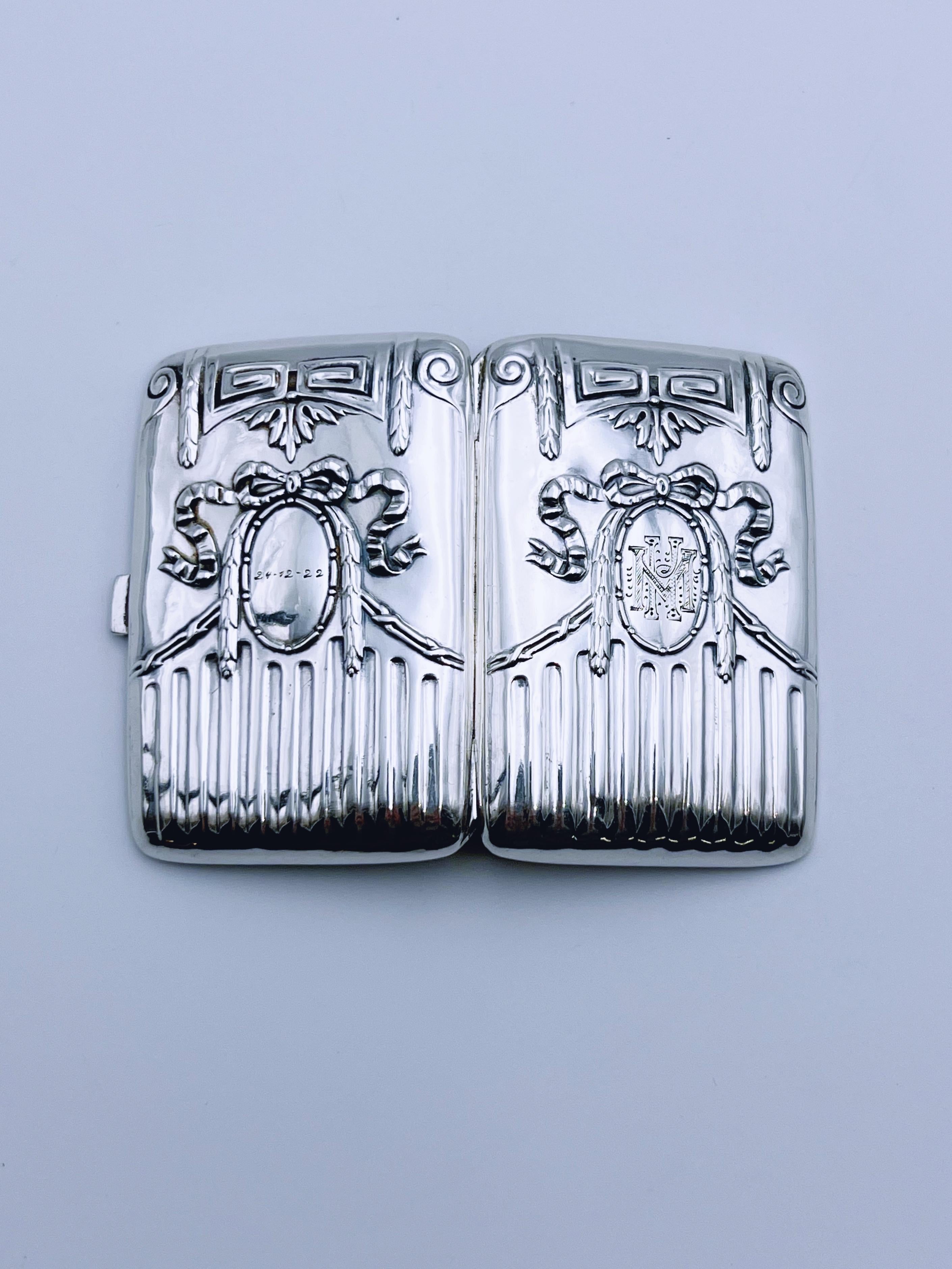 Norvegese Portasigarette in argento massiccio dei primi anni del 1900, Norvegia in vendita