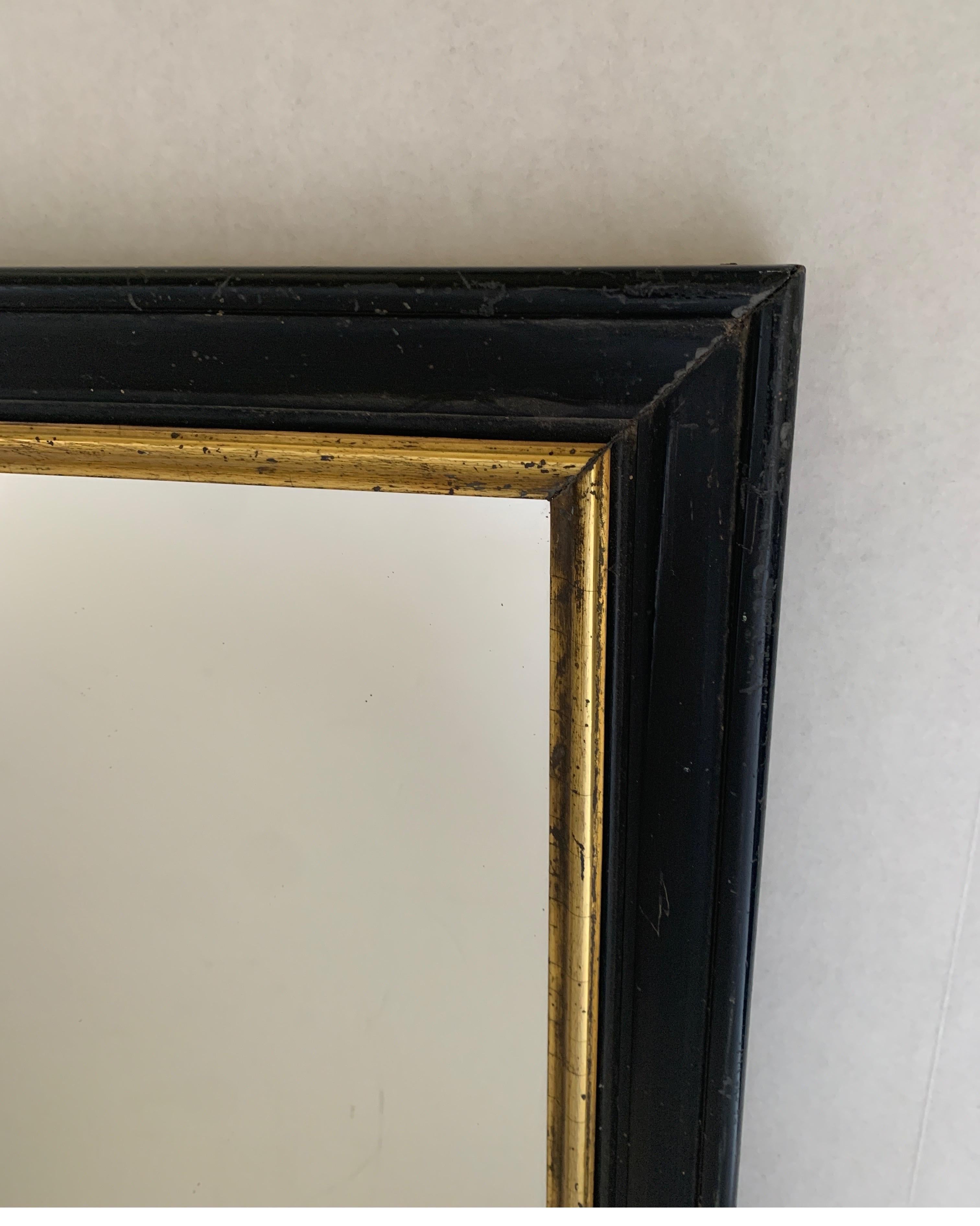 black frame gold trim