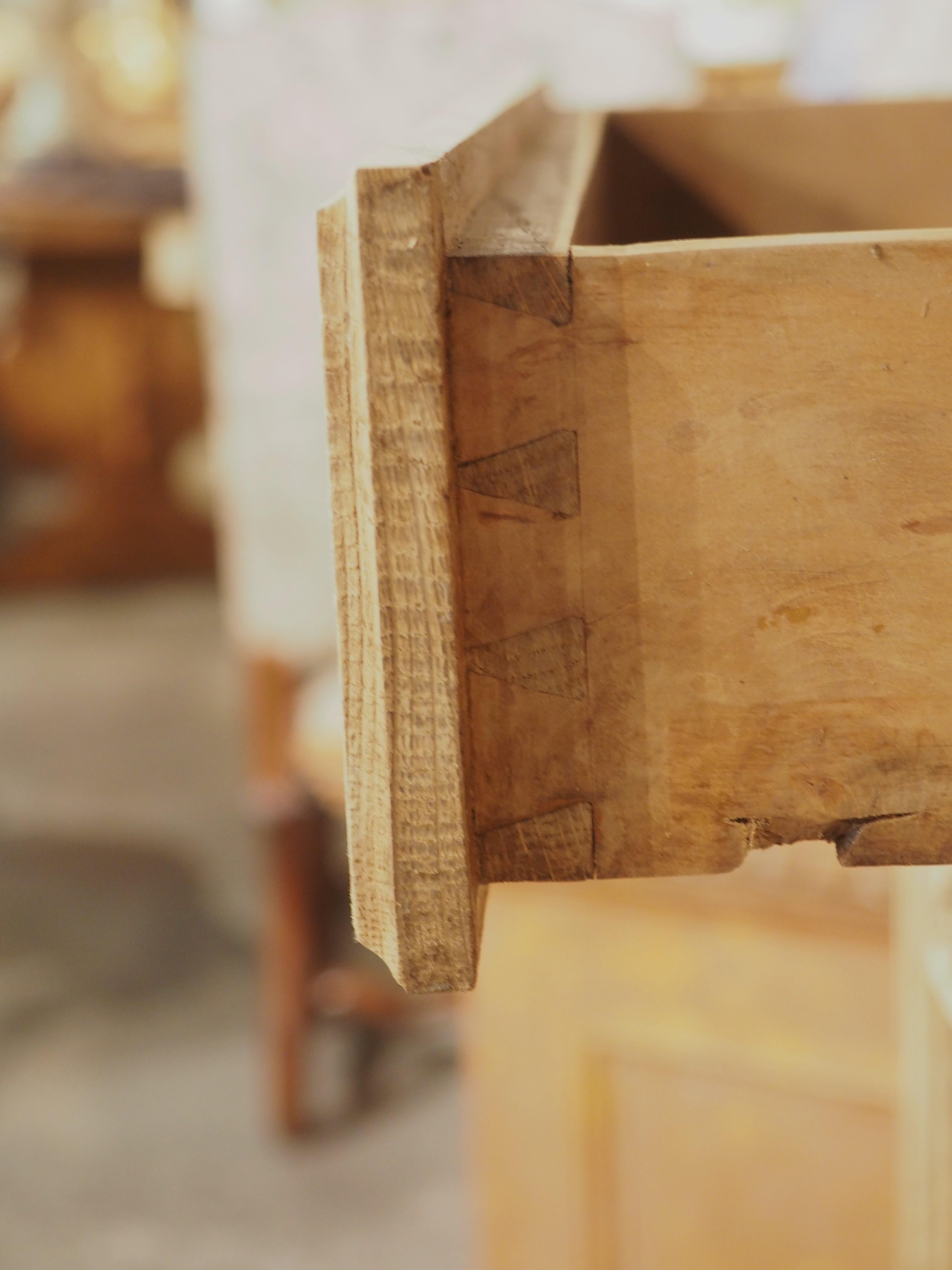 Early 1900s Bleached Oak Louis XV Style Enfilade from France 11