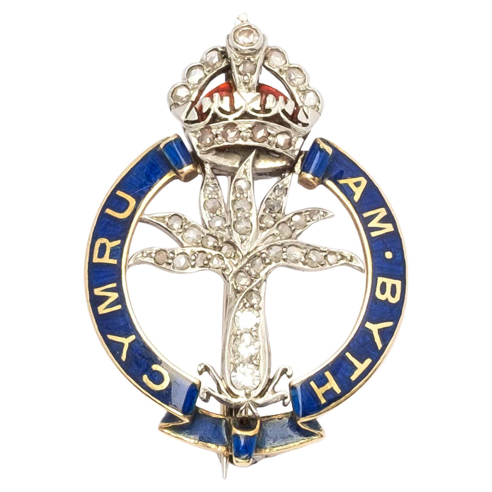 Early 1900s British Regimental Brooch – Welsh Guards