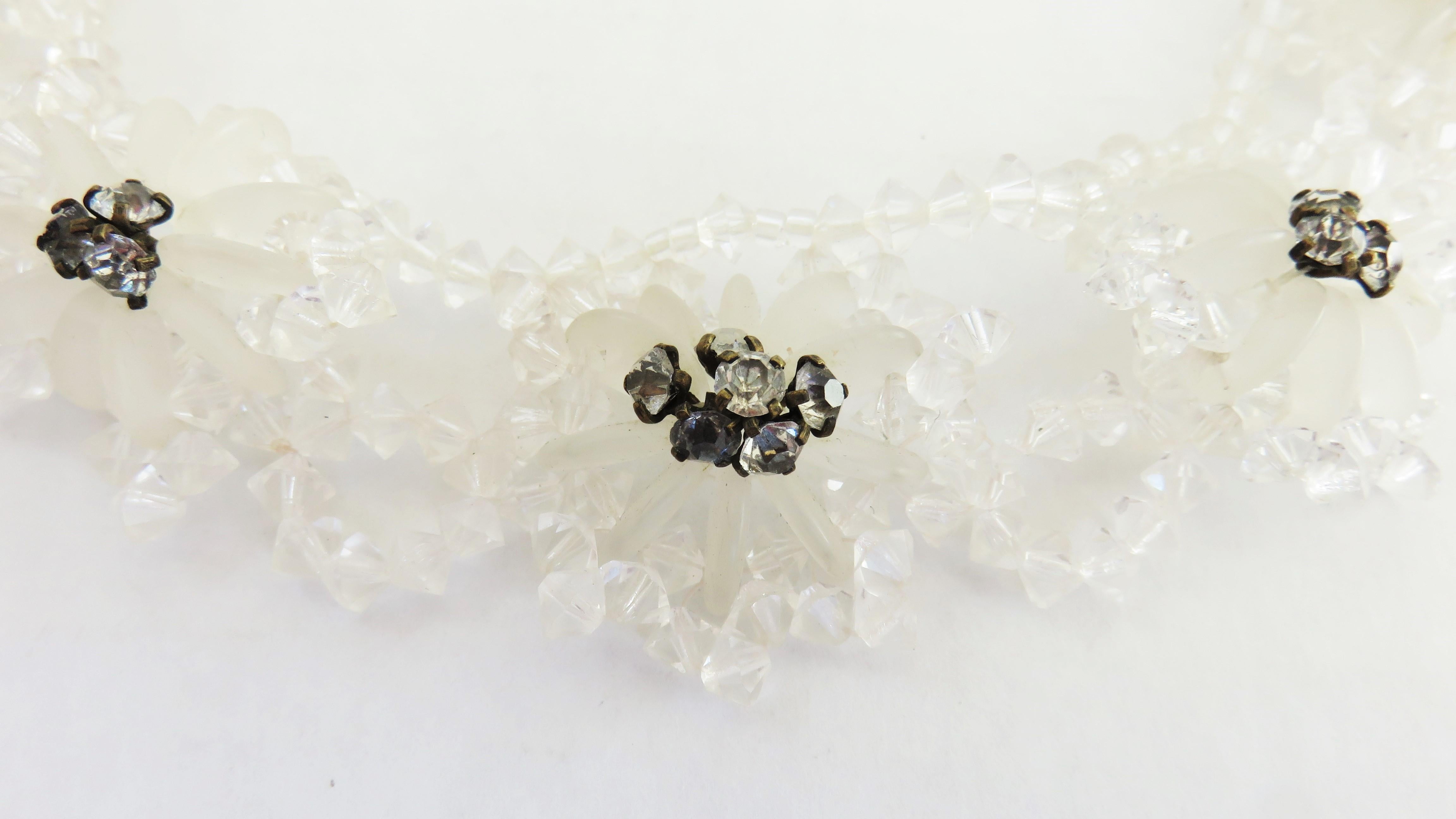 Women's Early 1900s Crystal Necklace For Sale