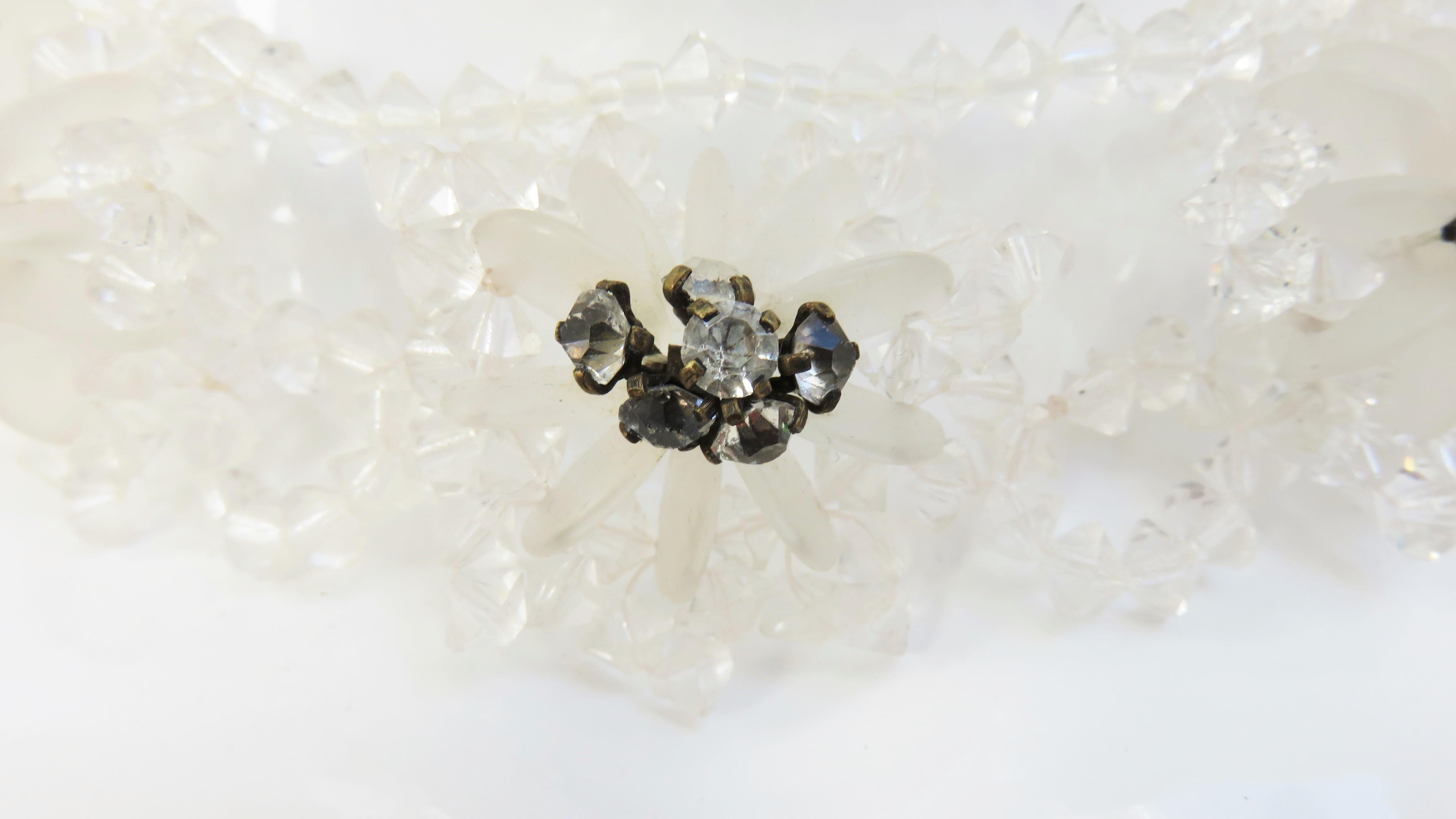 Early 1900s Crystal Necklace For Sale 1