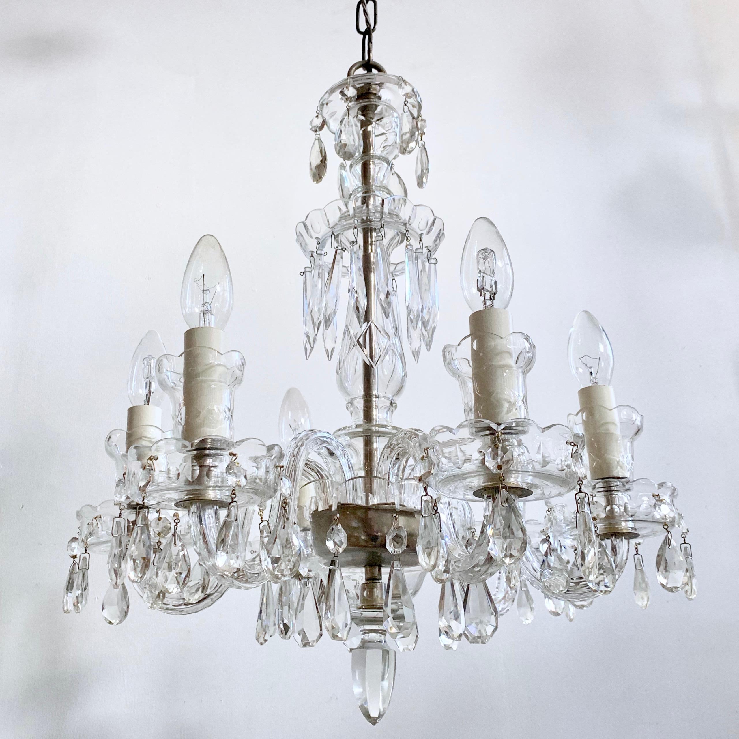 antique czech crystal chandeliers