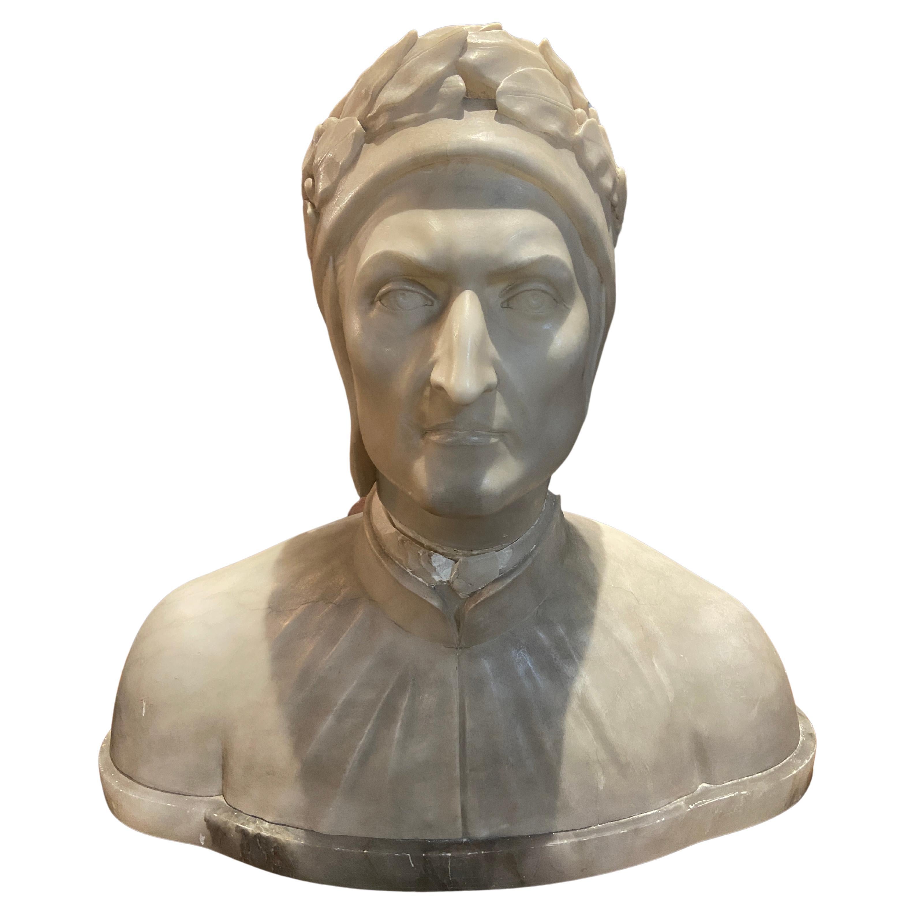 Early 1900s Dante Bust For Sale