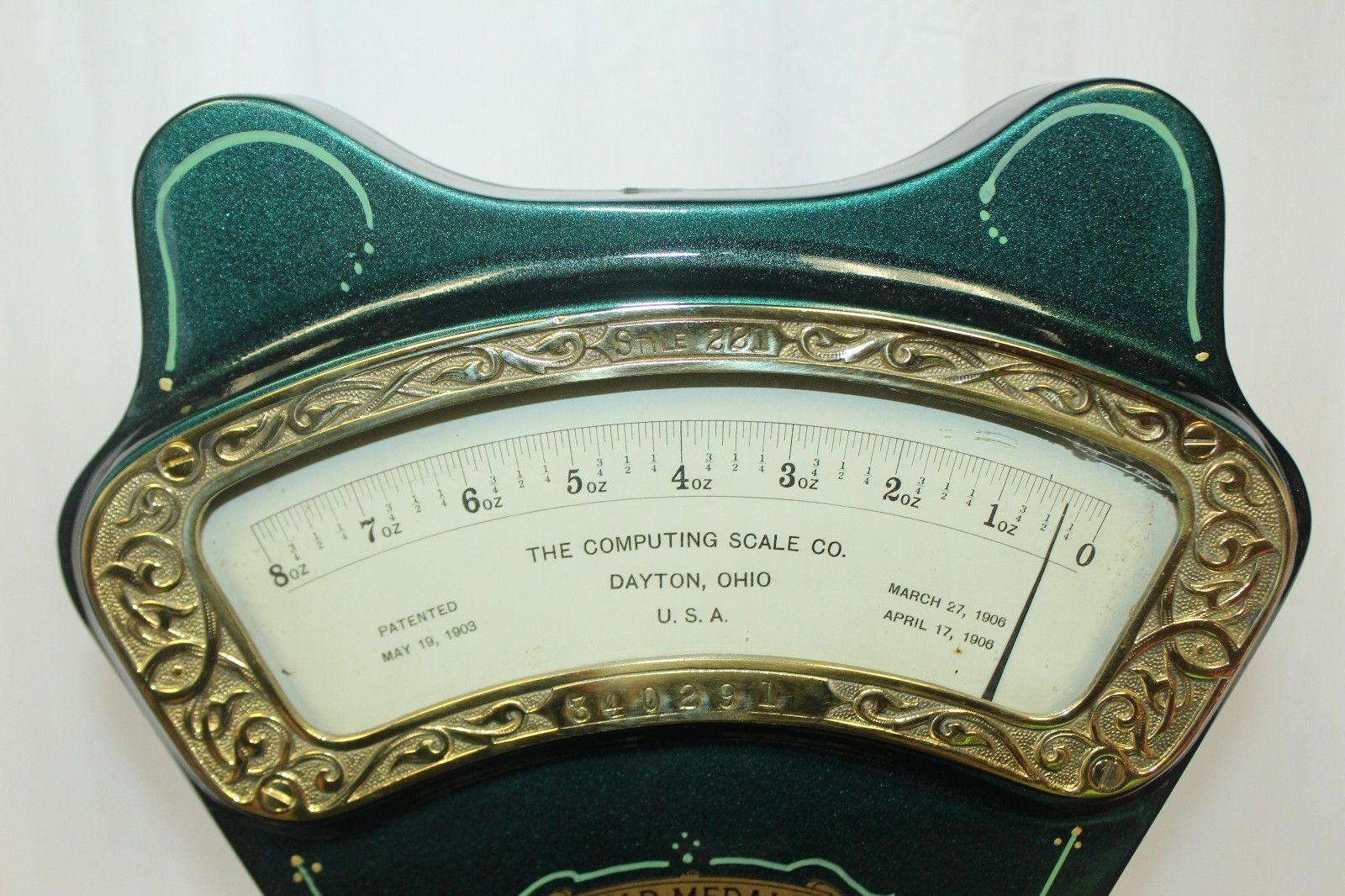 Early 1900s Dayton 8oz Computing Scale Co. Style 221 In Good Condition For Sale In Orange, CA