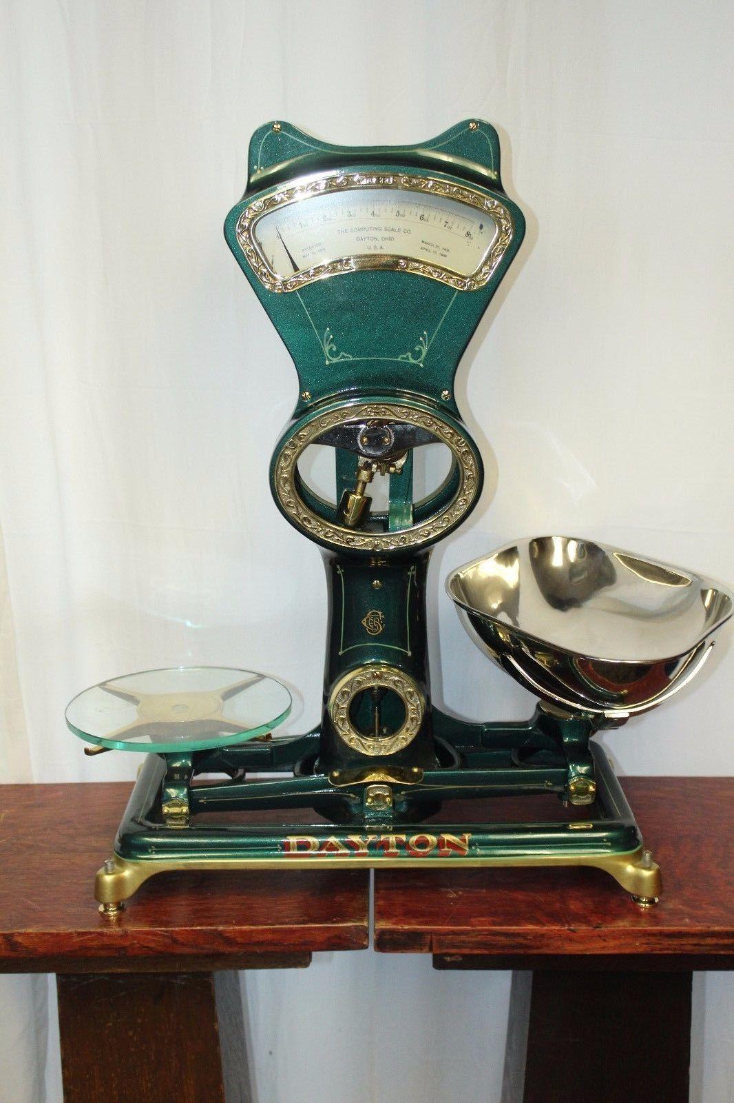 Metal Early 1900s Dayton 8oz Computing Scale Co. Style 221 For Sale