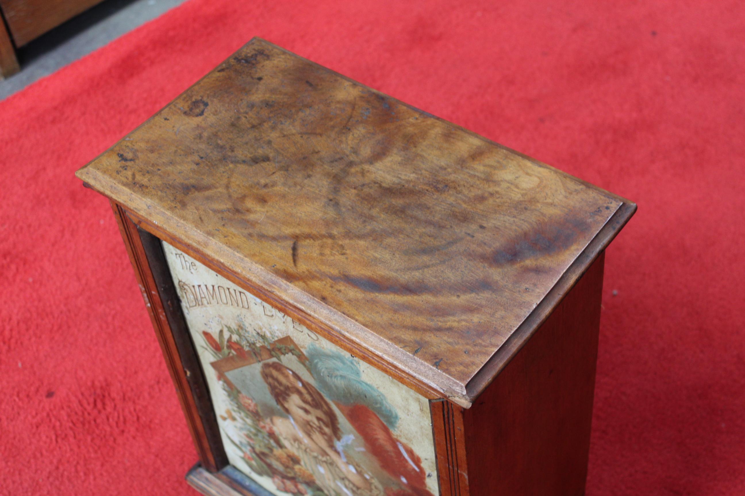 Early 1900s Diamond Dyes 'Baby' Lithograph Display Cabinet For Sale 2