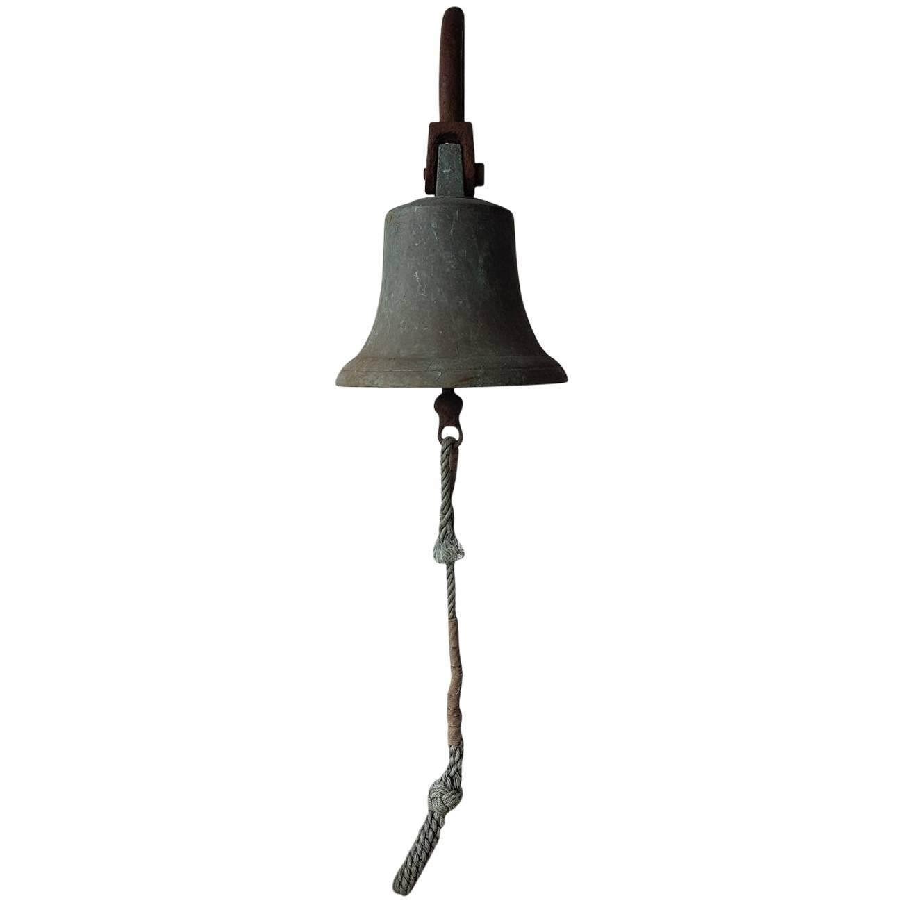 Early 1900s Dutch Bronze Wall Bell