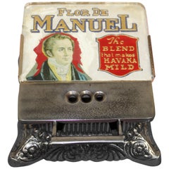 Early 1900s "Flor De Manuel" Tobacco Cigar Cutter