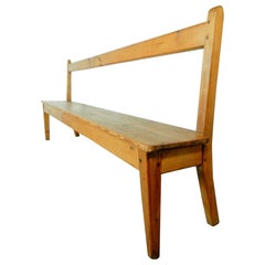 Early 1900s Folk Art Primitive Long Bench