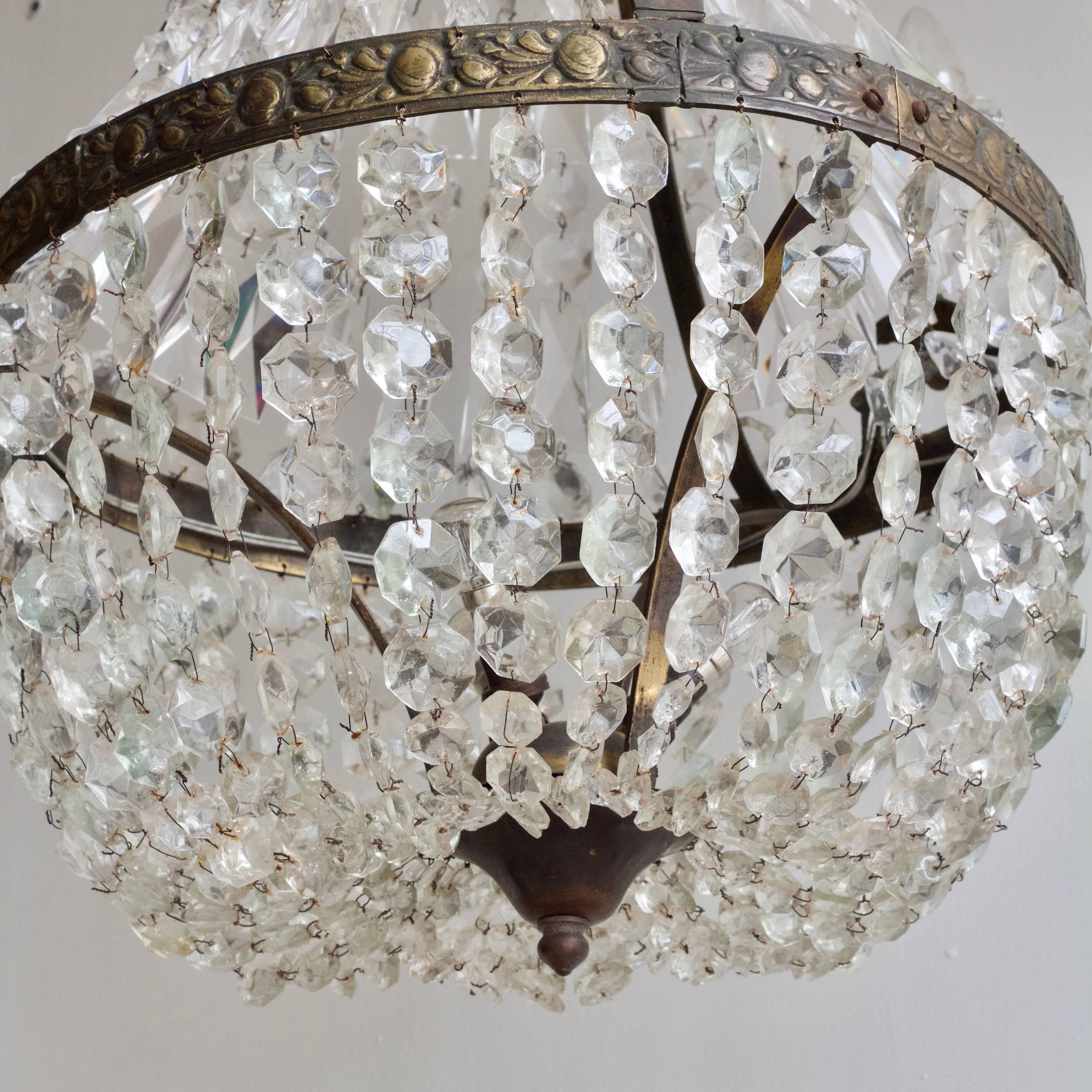 Early 1900s French Balloon Chandelier 2