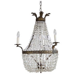 Early 1900s French Balloon Chandelier