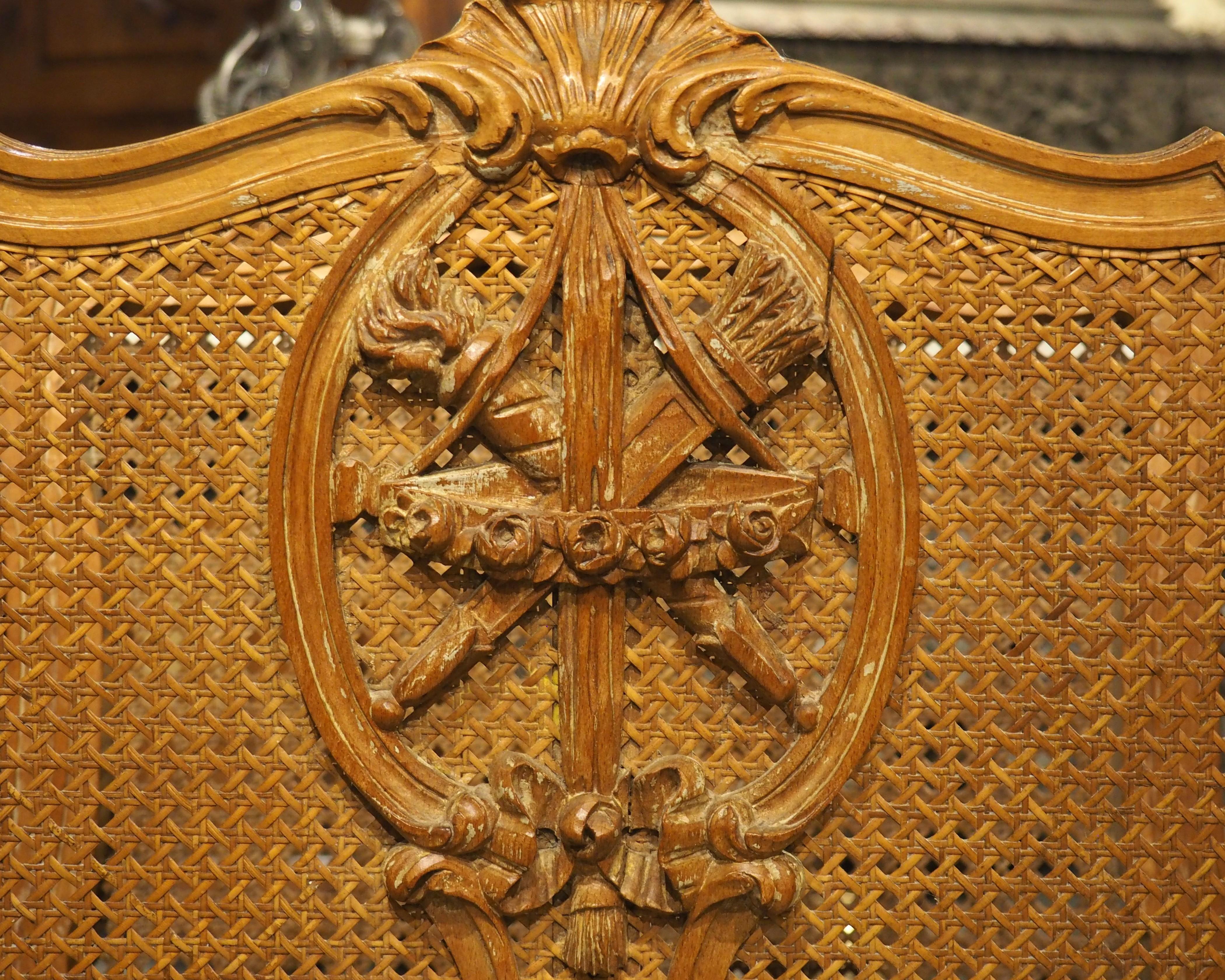 Porte-feuille de partitions à cannes de style Louis XVI du début des années 1900 en vente 3