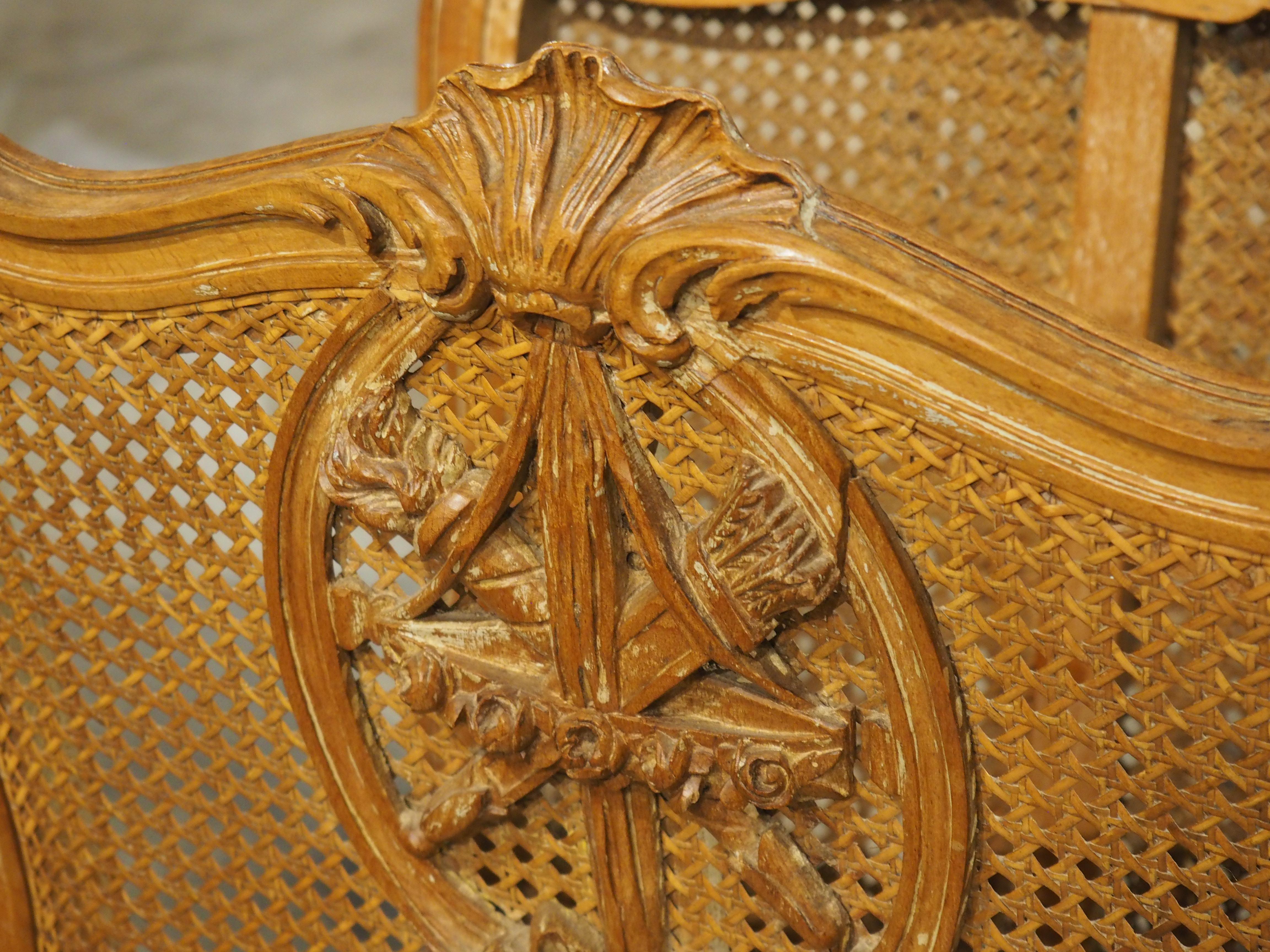Porte-feuille de partitions à cannes de style Louis XVI du début des années 1900 en vente 4