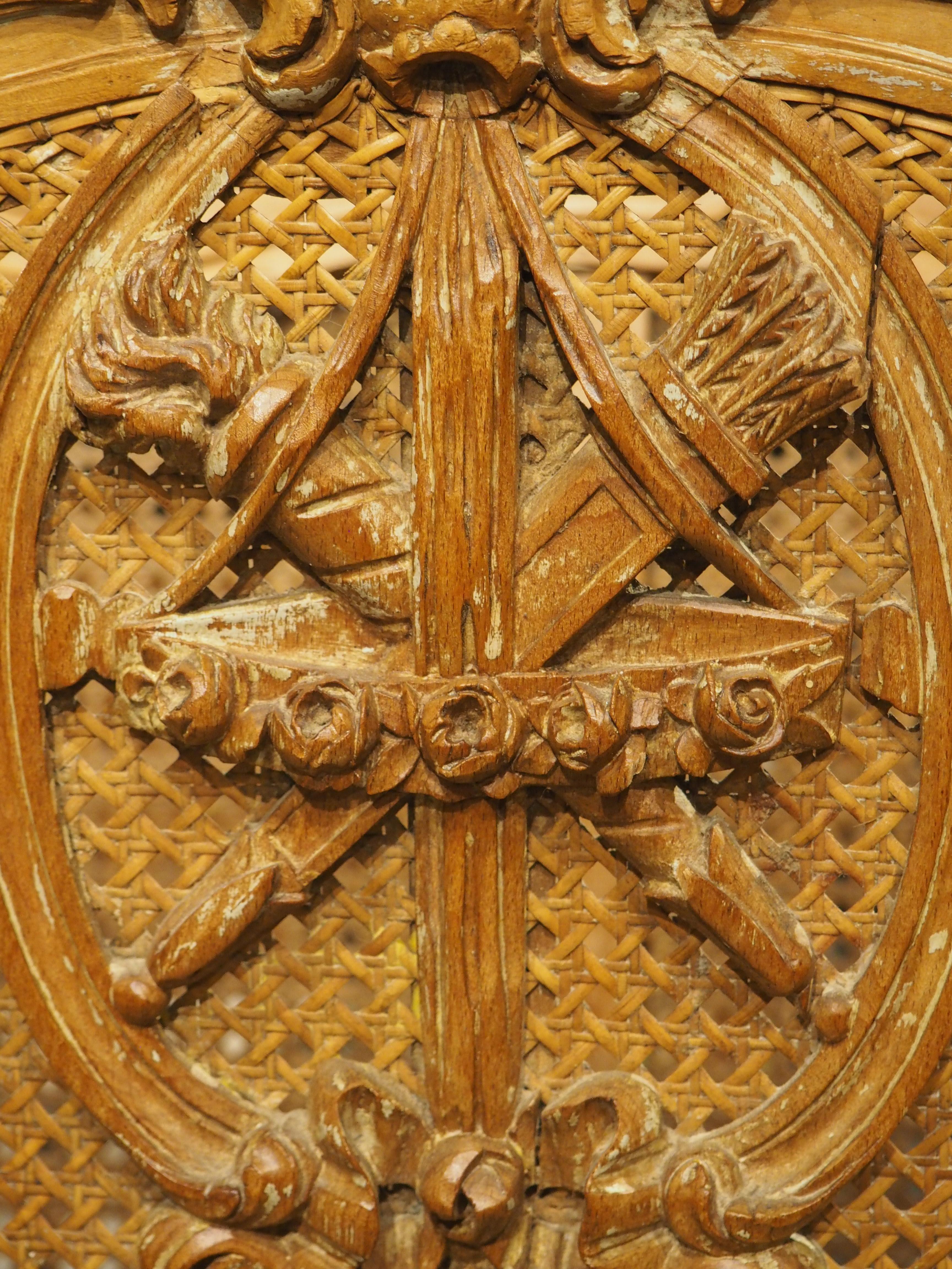 Porte-feuille de partitions à cannes de style Louis XVI du début des années 1900 en vente 8