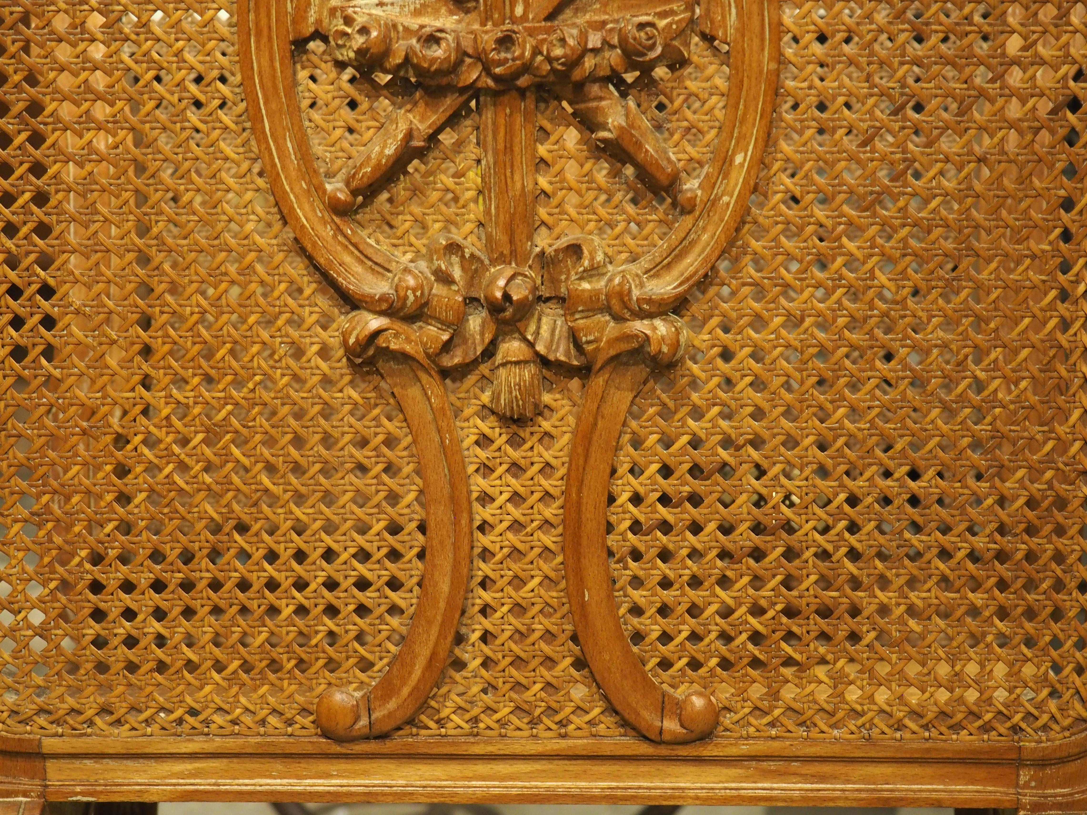 Porte-feuille de partitions à cannes de style Louis XVI du début des années 1900 en vente 2