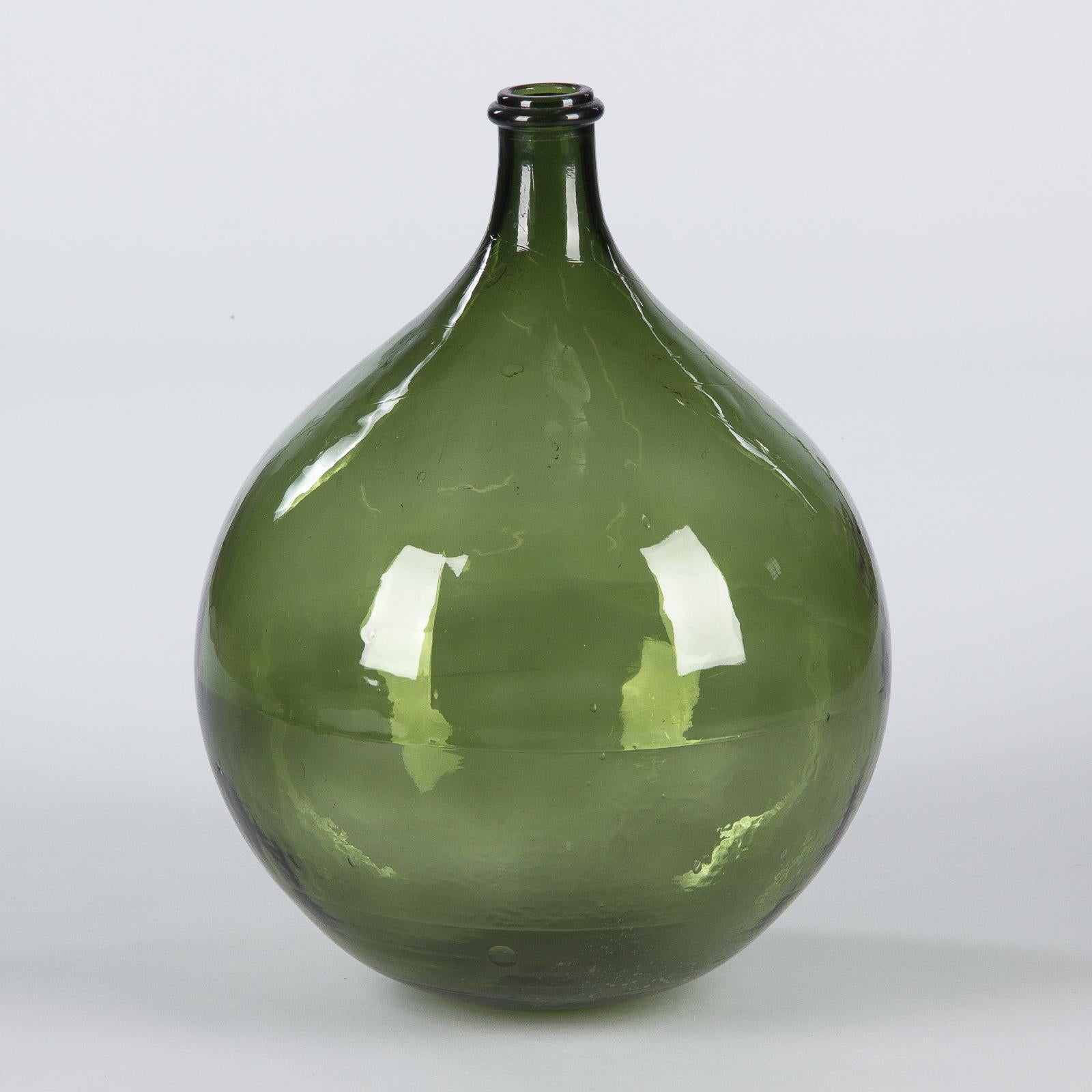 Early 1900s French Glass Bonbonne Bottle 2