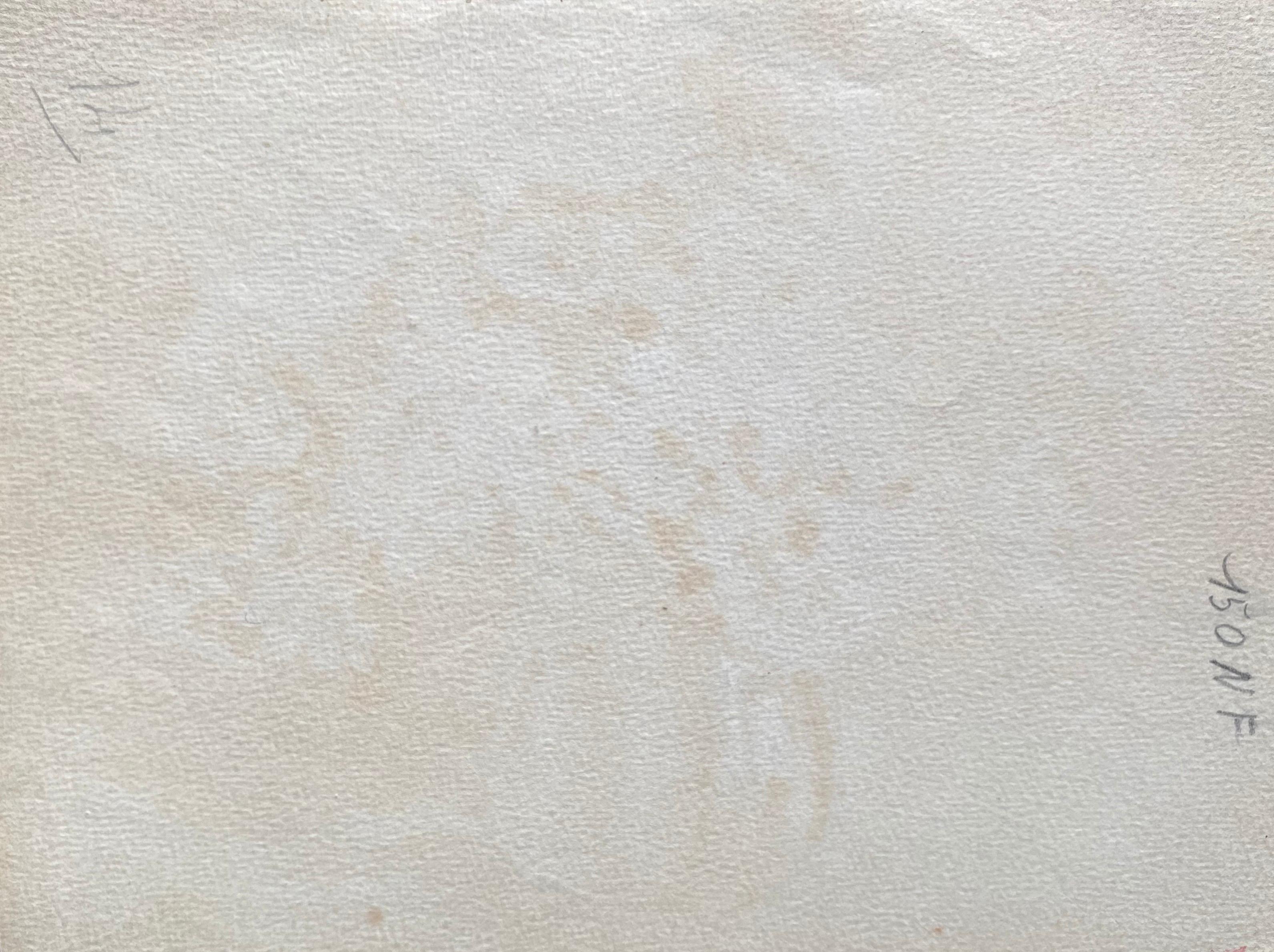 Acuarela de flores impresionista francesa de principios de 1900 firmada por Marie Carreau Otro en venta