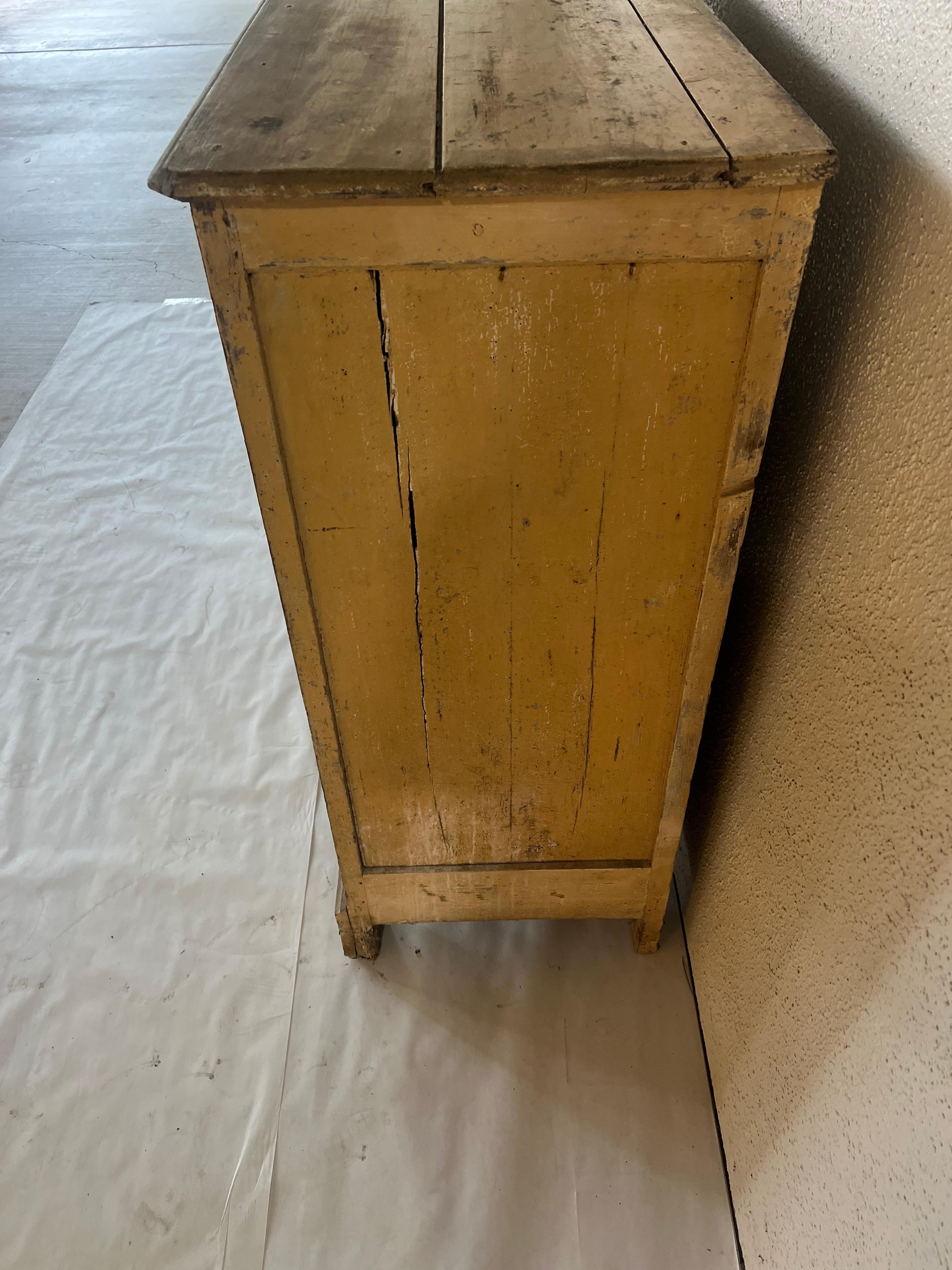 French Provincial Early 1900's French Painted Cabinet