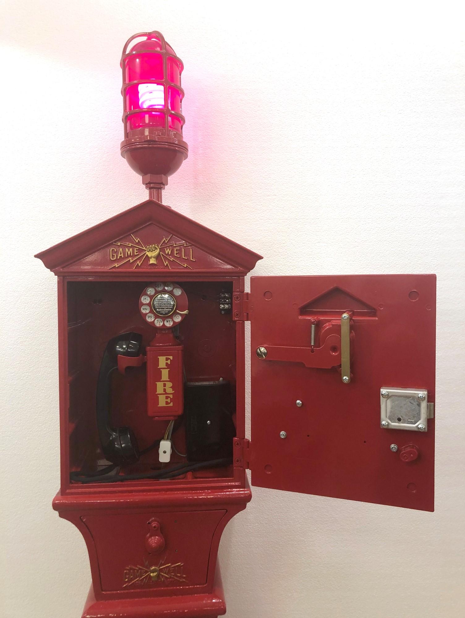 gamewell fire alarm box pedestal for sale