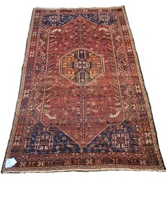 Early 1900s Geometric Safi Khani - Qashqai - Nomadic Persian Rug - PRG Exclusive