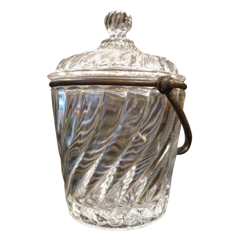 Early 1900s Glass French Ice Bucket