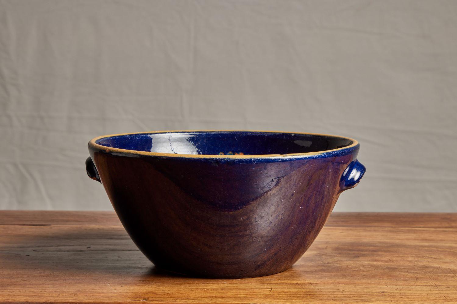 Early 1900’s glazed Danish Farmhouse bowl.