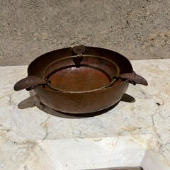 Early 1900s Hammered Copper Ashtray
