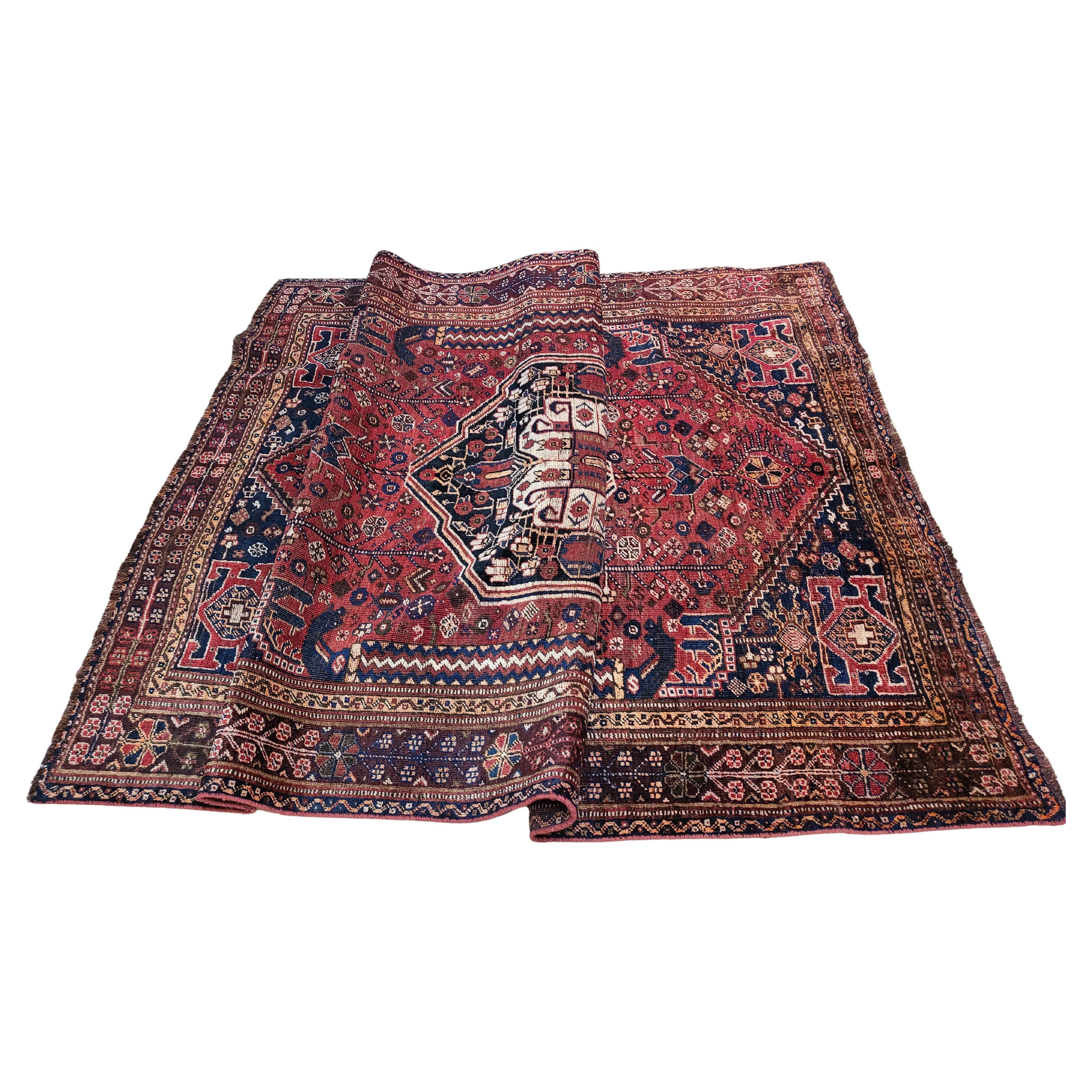 Early 20th Century Heibatlu, Nomadic Persian Rug

5' 3 