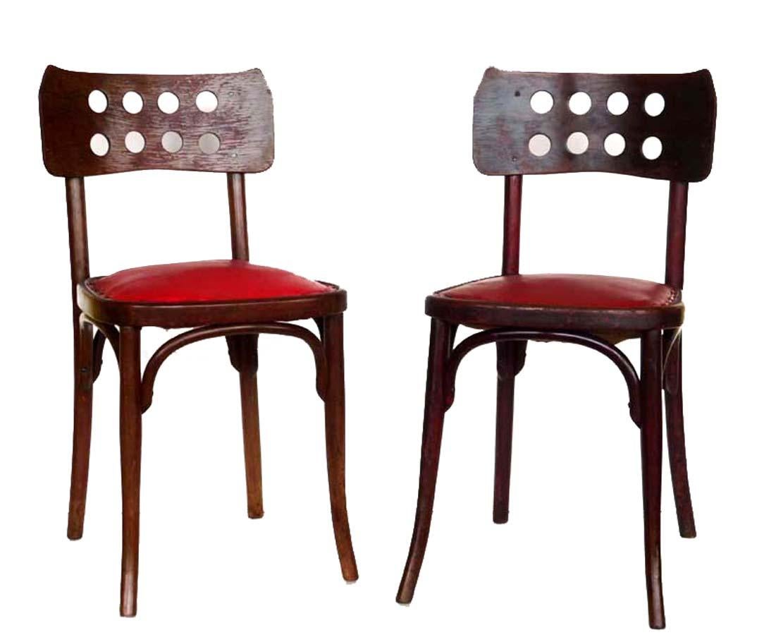 Rare secessionist 4 chairs
Wien, Early 1900

