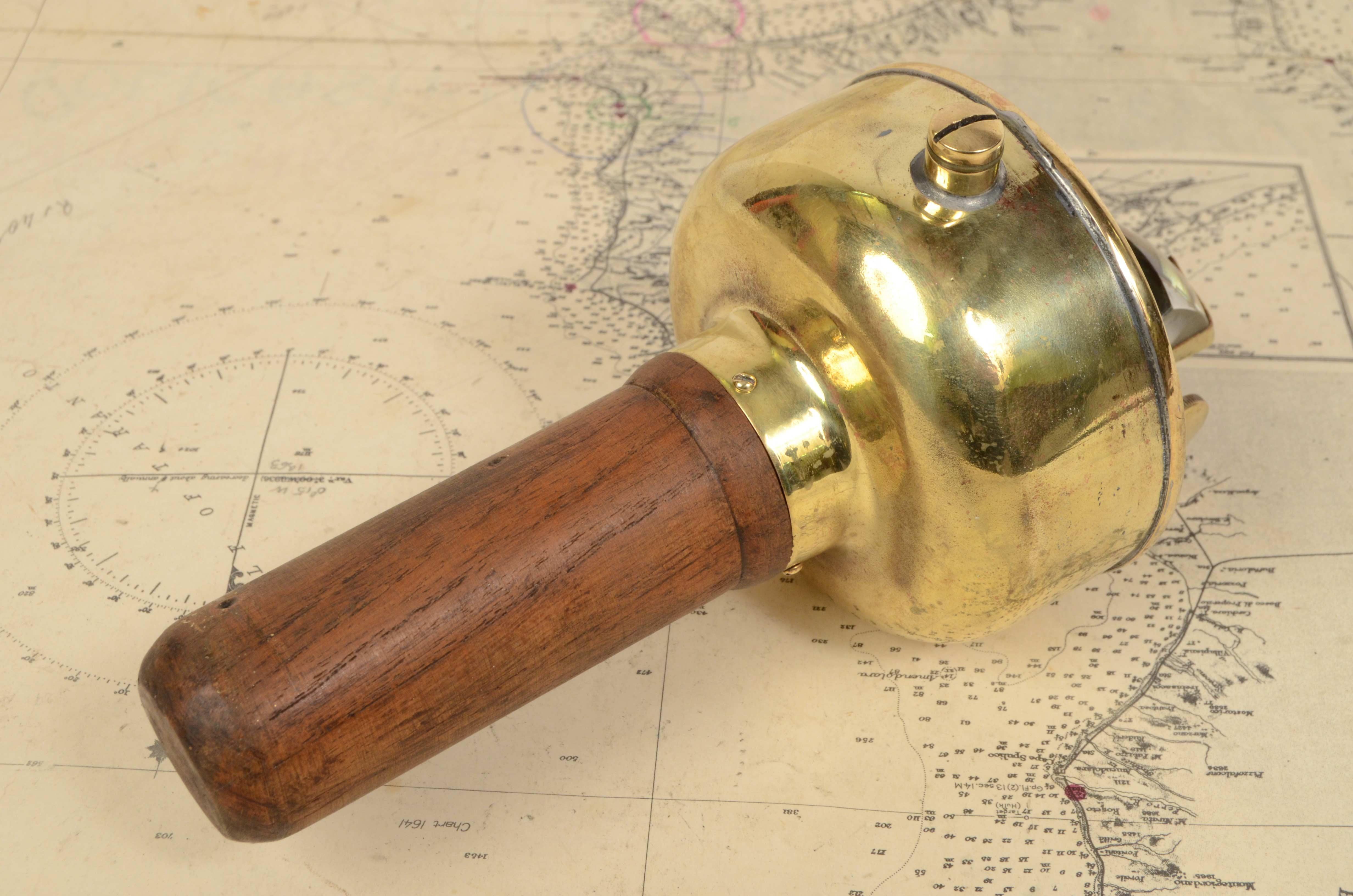 Early 1900s Magnetic Compass Signed Henry Browne & Son Antique Navigation Device 9