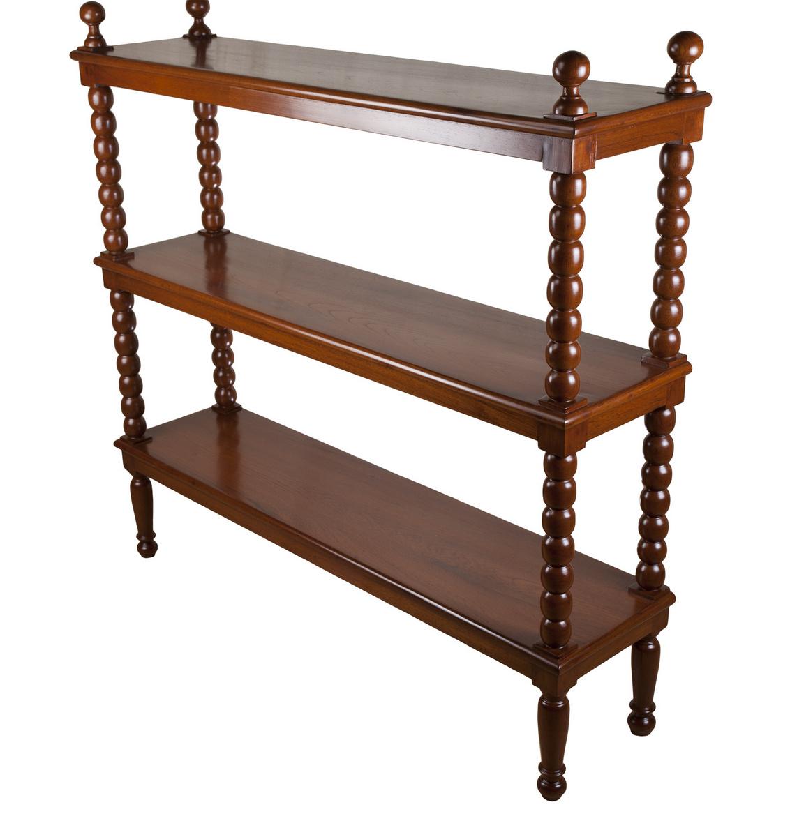 Early 1900's Mahogany Étagère or Bookcase, Colonial British 1